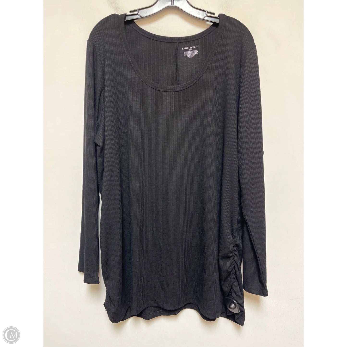 Top Long Sleeve By Lane Bryant In Black, Size: 3x