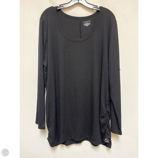 Top Long Sleeve By Lane Bryant In Black, Size: 3x