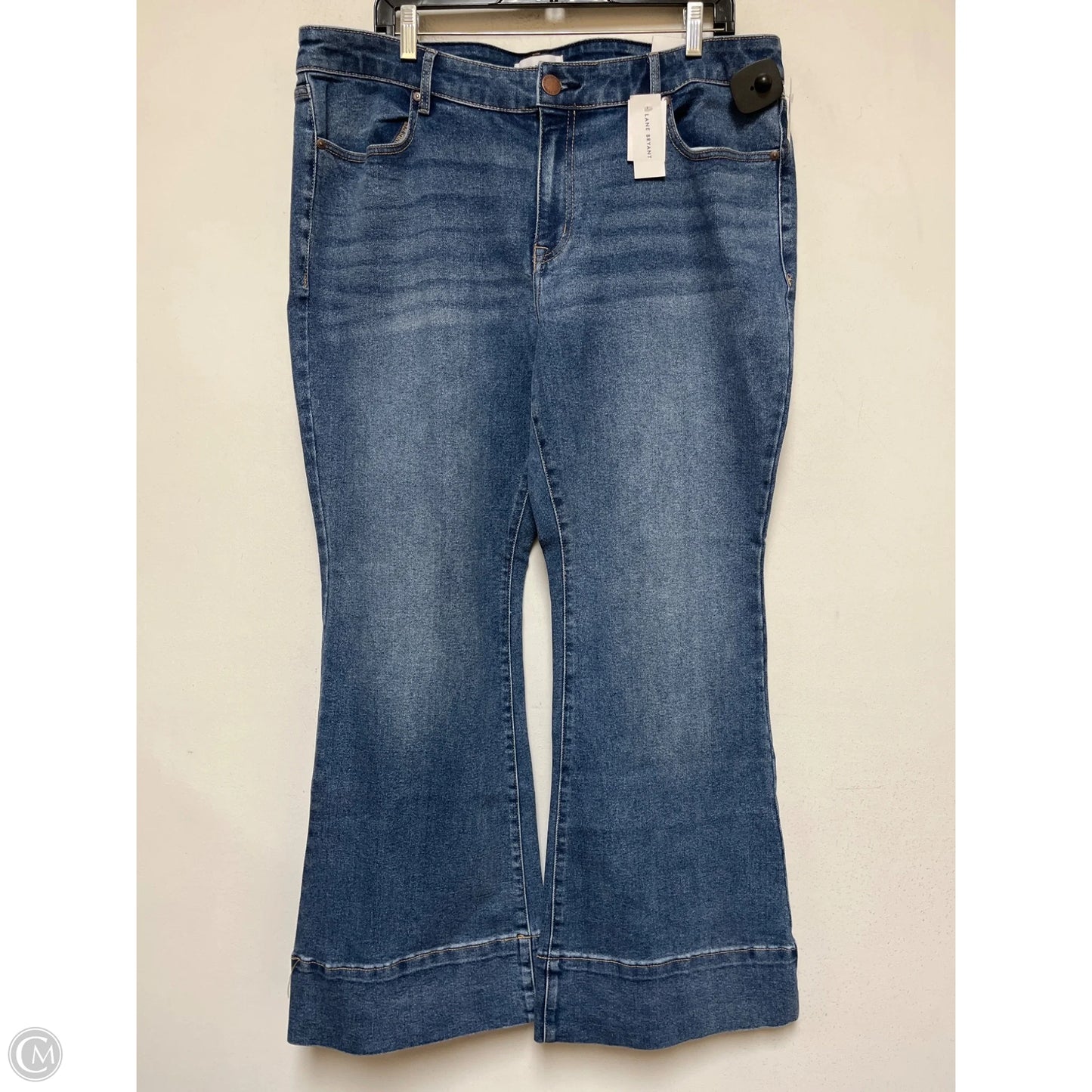 Jeans Flared By Lane Bryant In Blue Denim, Size: 20