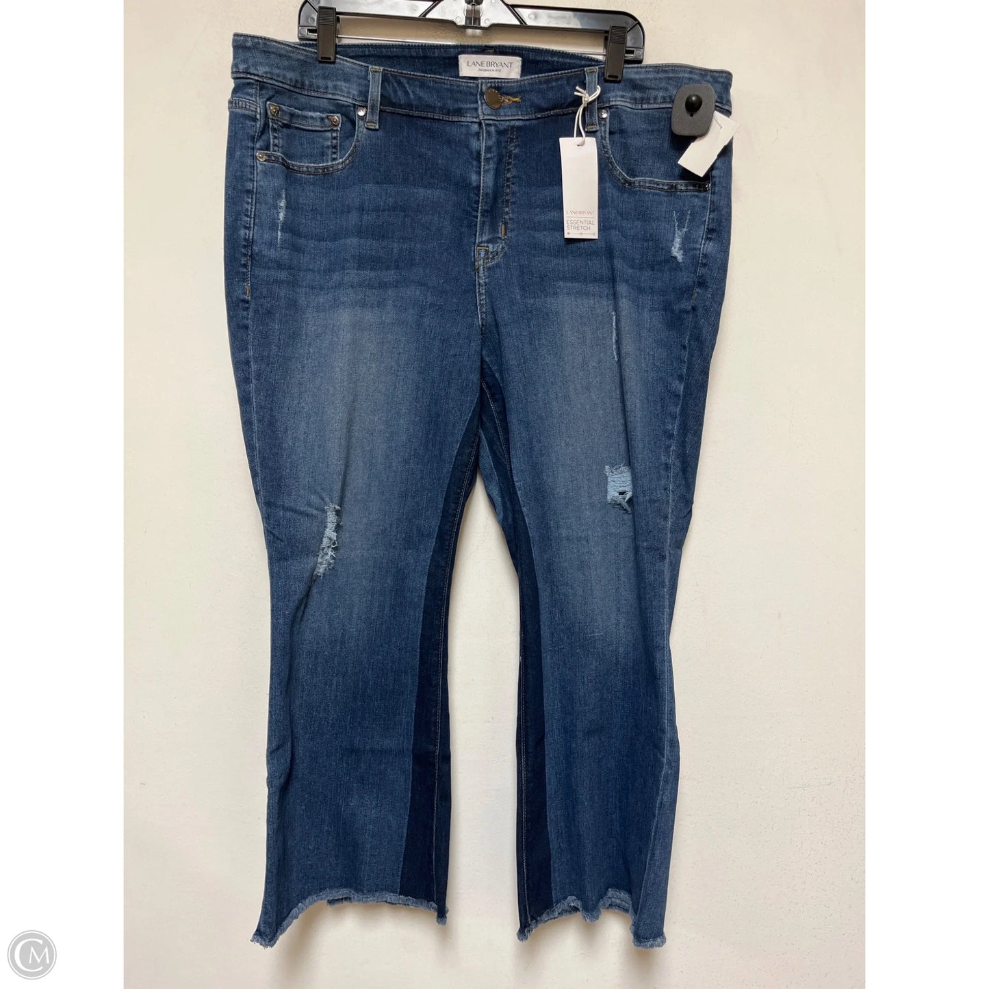 Jeans Cropped By Lane Bryant In Blue Denim, Size: 20