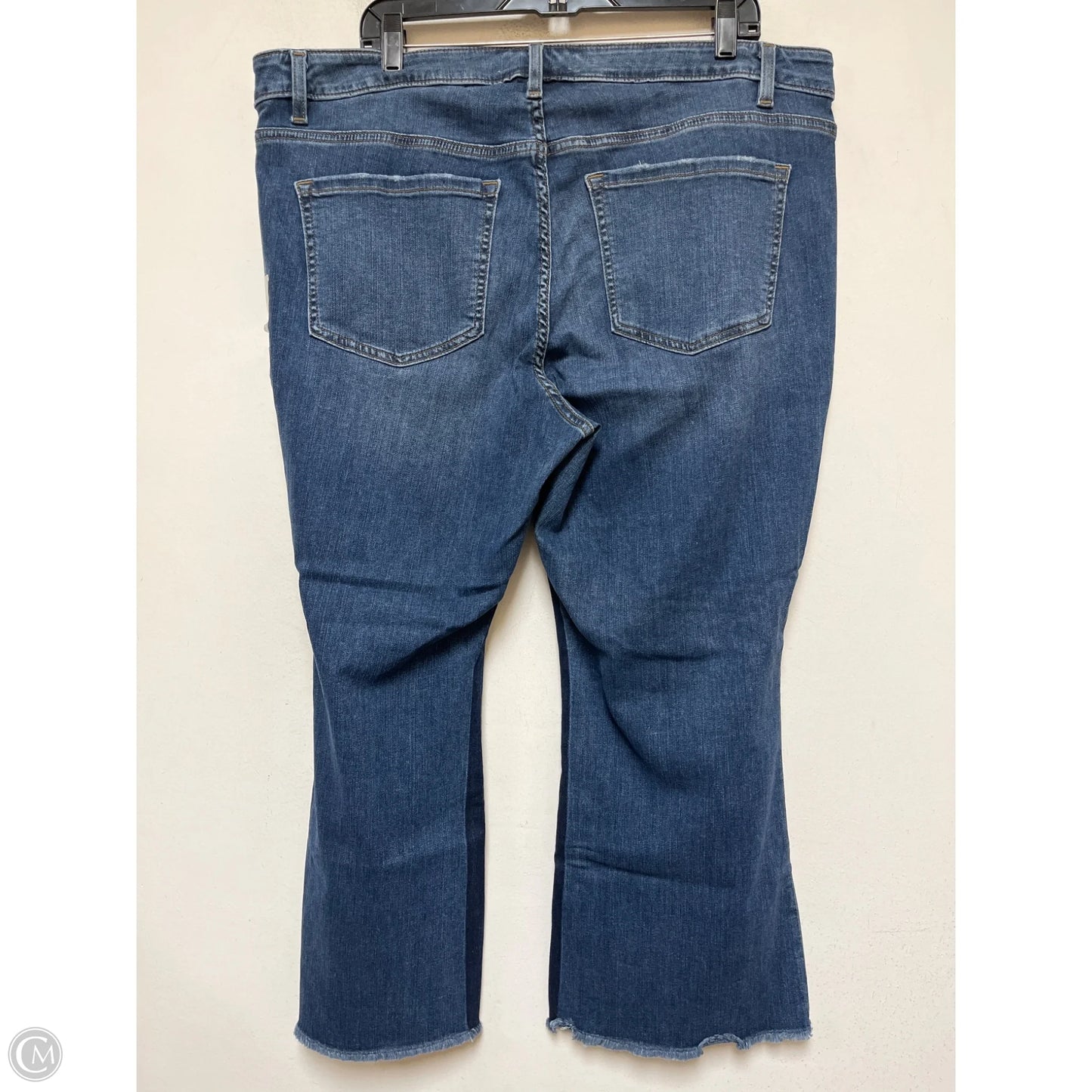 Jeans Cropped By Lane Bryant In Blue Denim, Size: 20