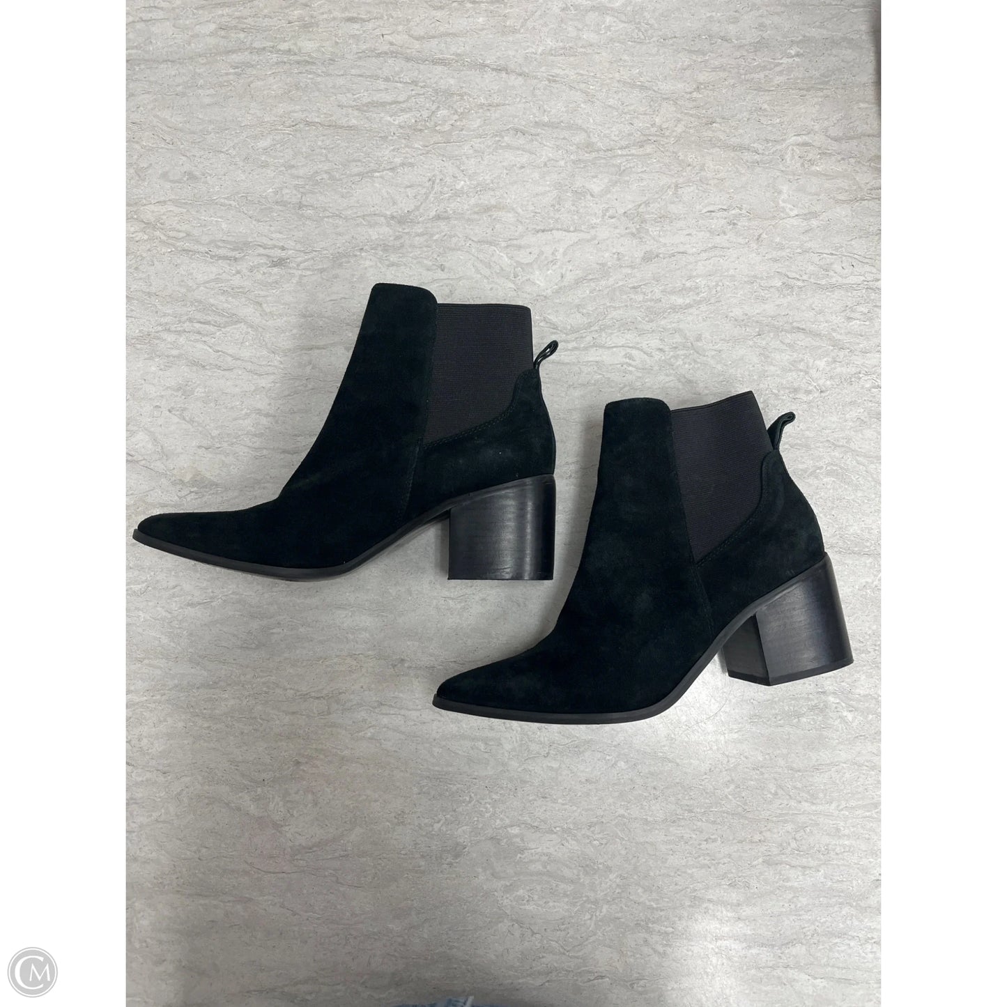 Boots Ankle Heels By Aldo In Black, Size: 7