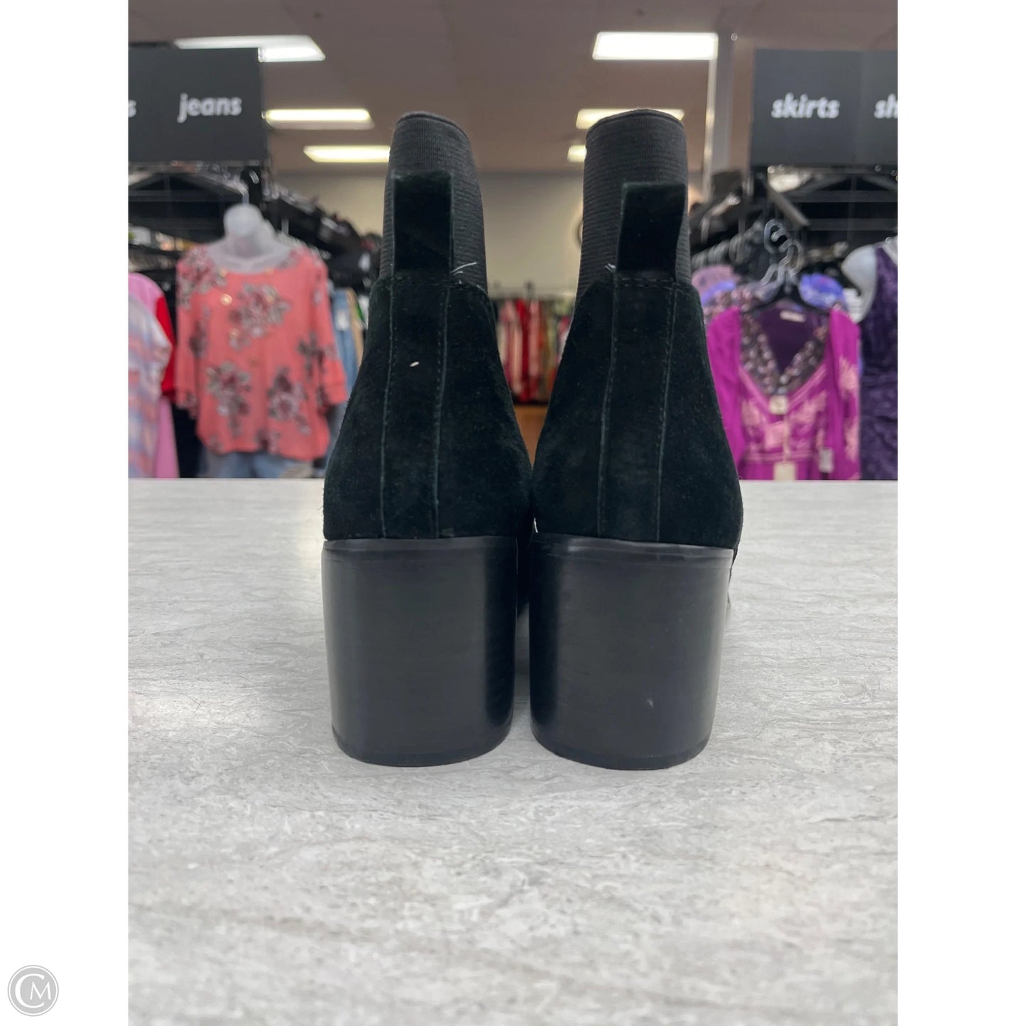 Boots Ankle Heels By Aldo In Black, Size: 7