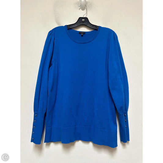 Top Long Sleeve By Talbots In Blue, Size: L