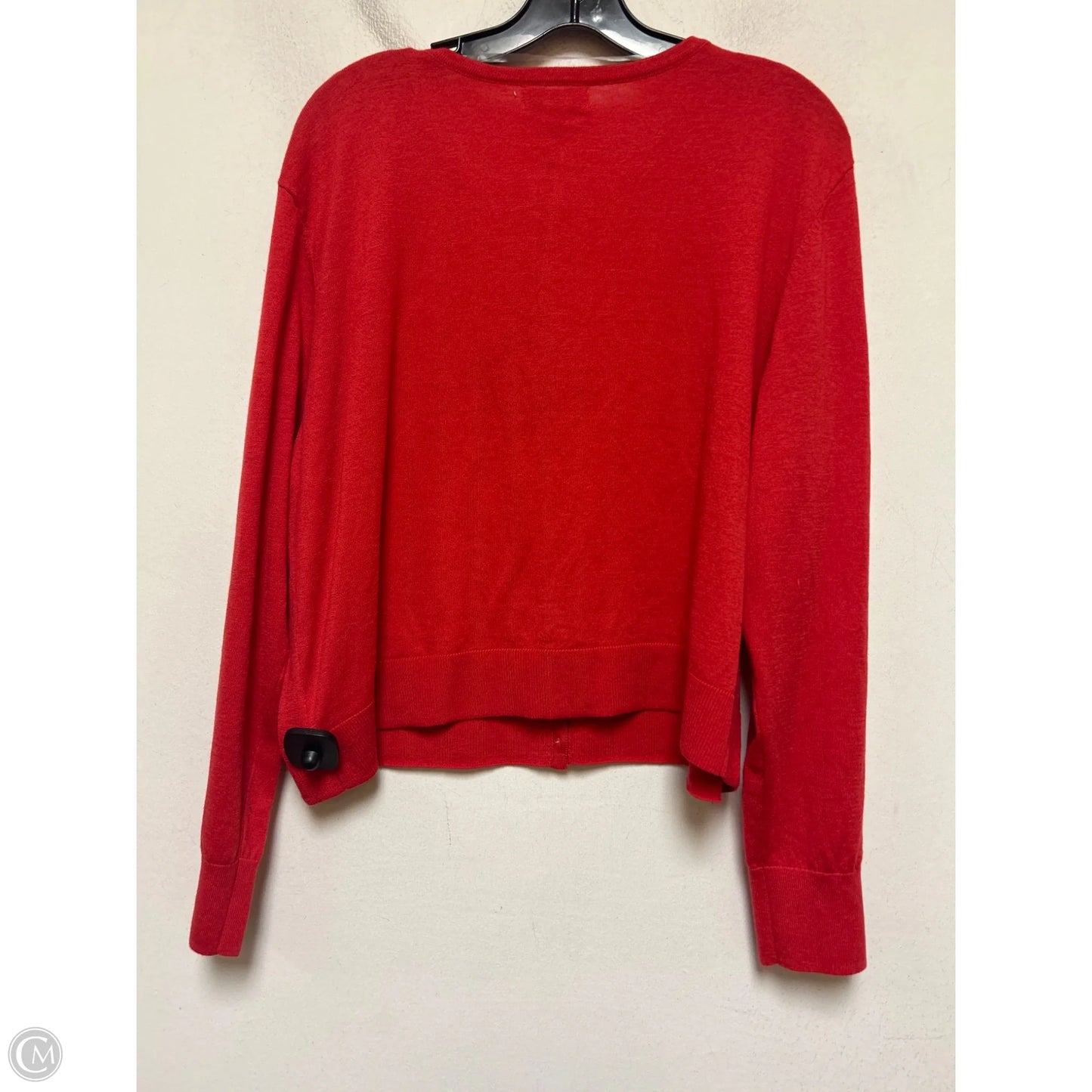 Sweater Cardigan By Ava & Viv In Red, Size: 2x