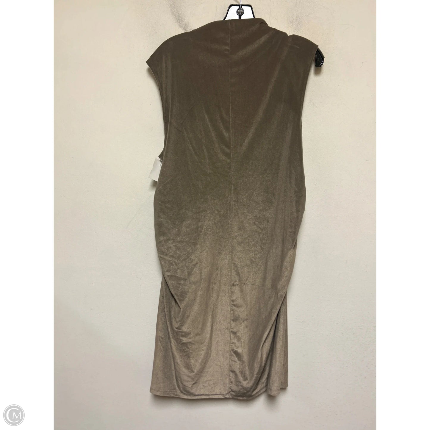Dress Casual Midi By A New Day In Taupe, Size: 2x