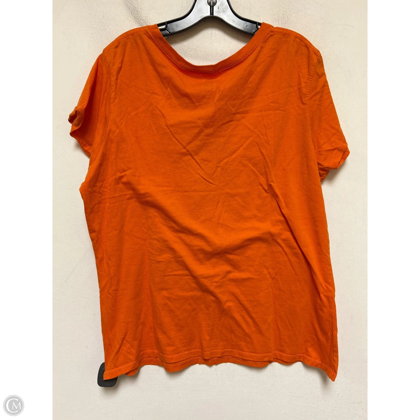 Top Short Sleeve Basic By Clothes Mentor In Orange, Size: 2x
