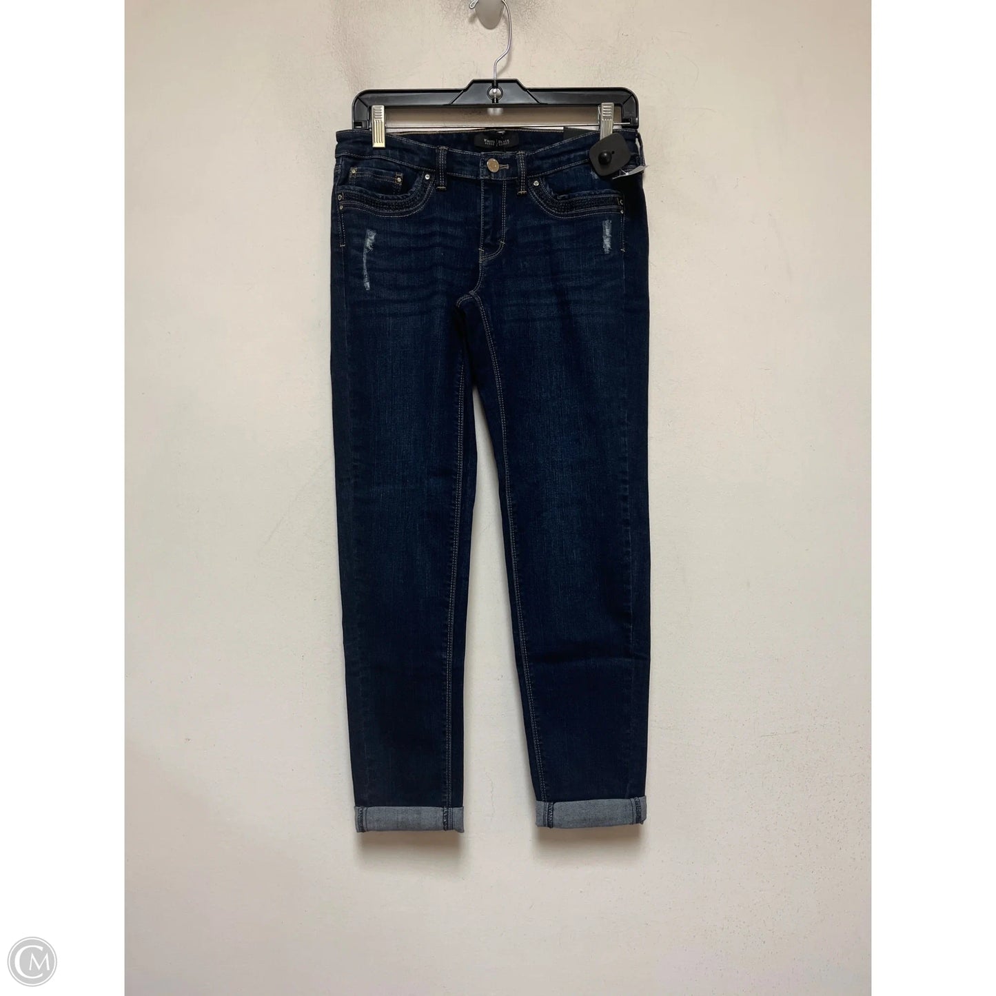 Jeans Boyfriend By White House Black Market In Blue Denim, Size: 0
