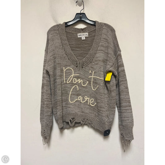 Sweater By Wildfox In Tan, Size: Xs