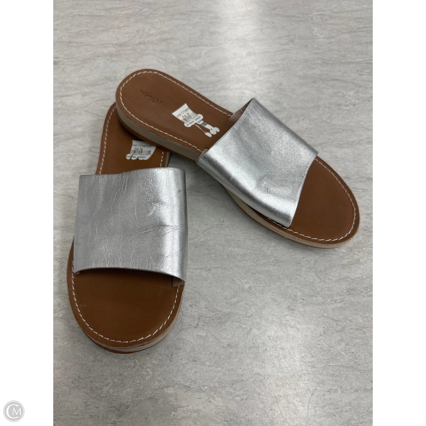 Sandals Flats By Olukai In Silver, Size: 9