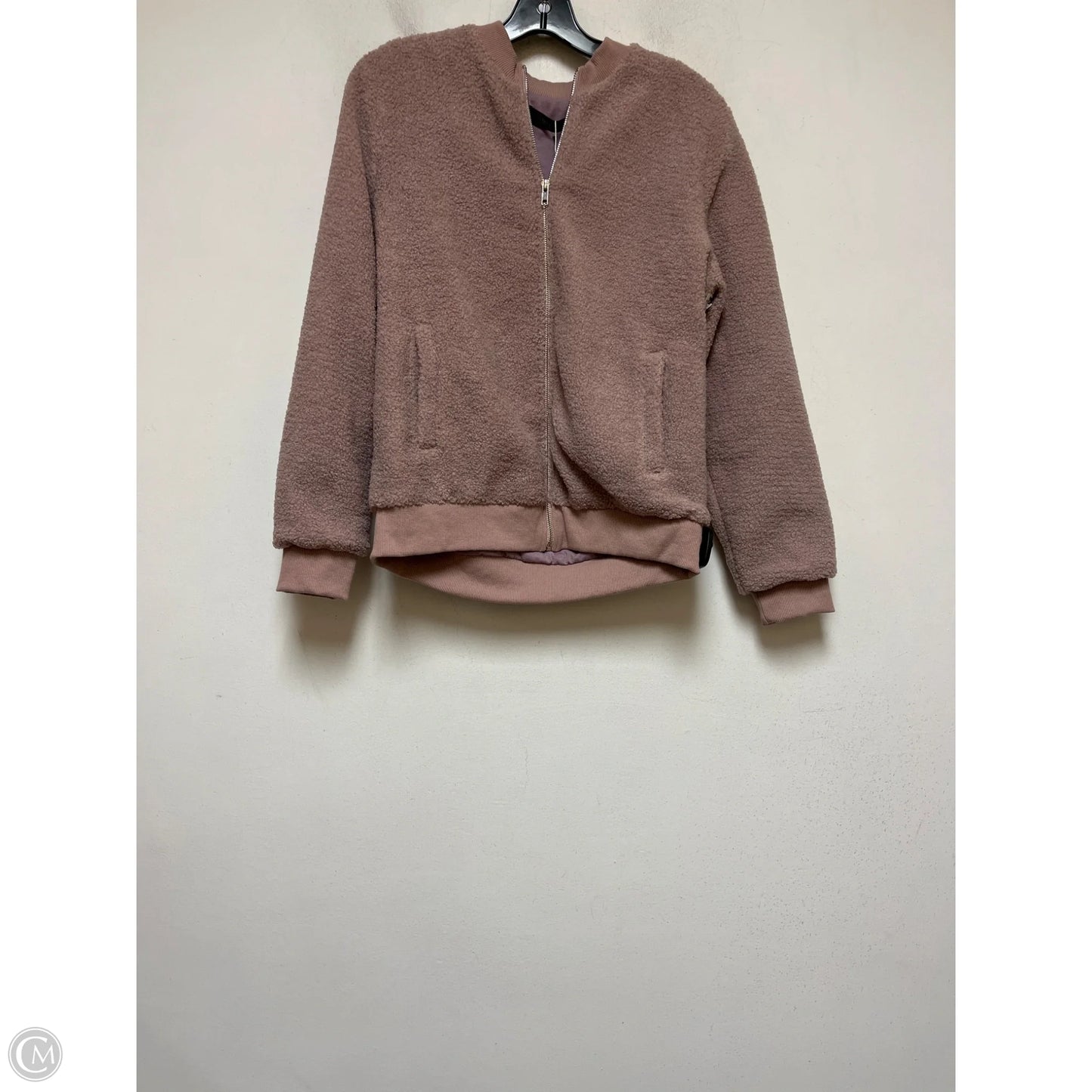 Jacket Fleece By Clothes Mentor In Pink, Size: M