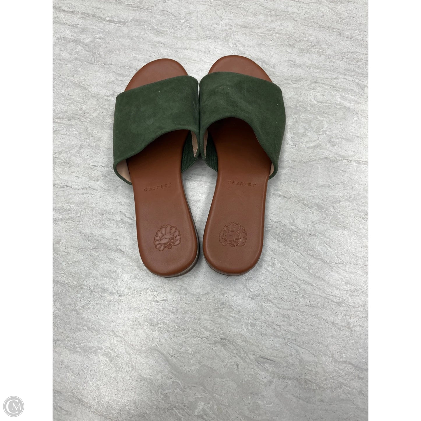 Sandals Flats By Clothes Mentor In Green, Size: 8