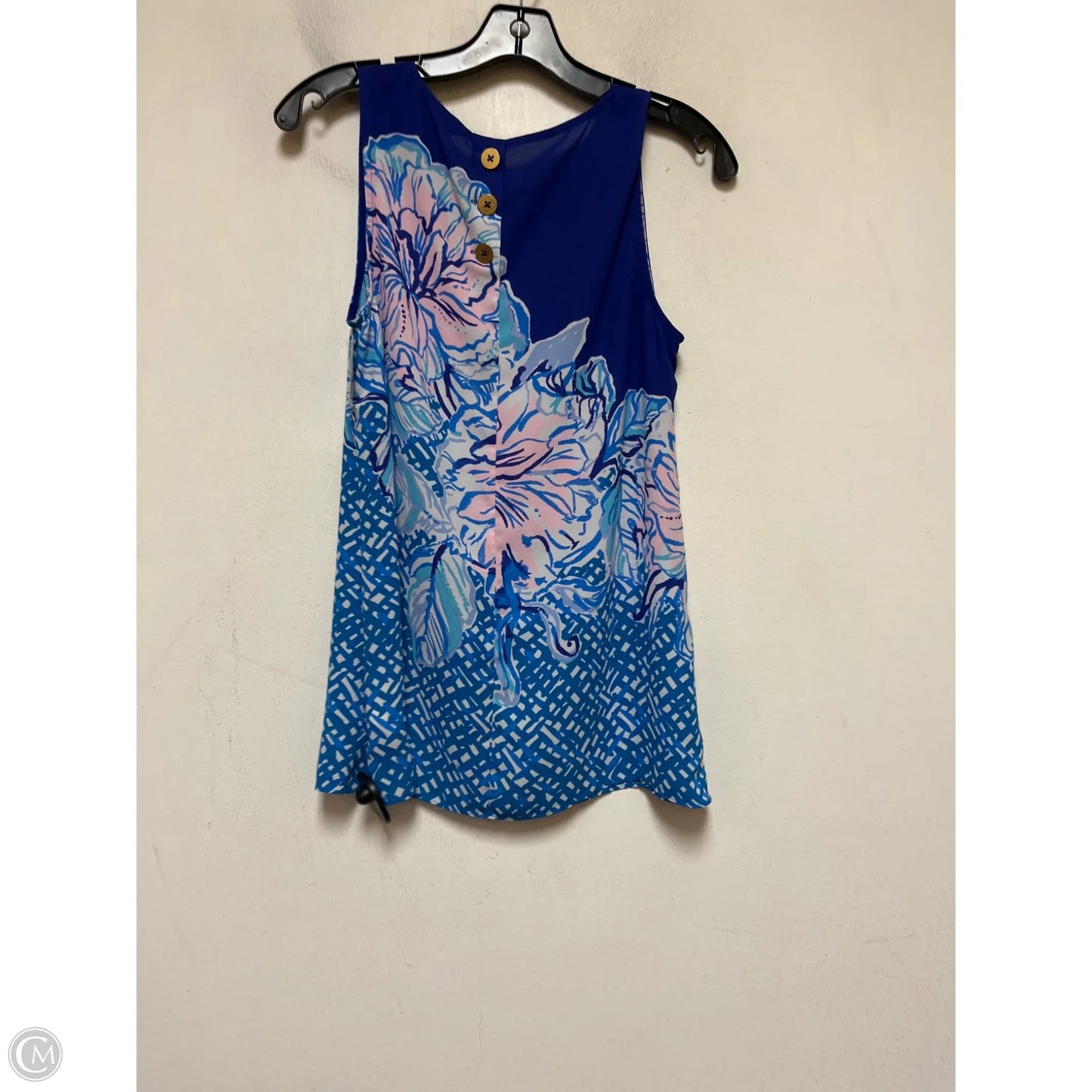 Top Sleeveless Designer By Lilly Pulitzer In Floral Print, Size: S