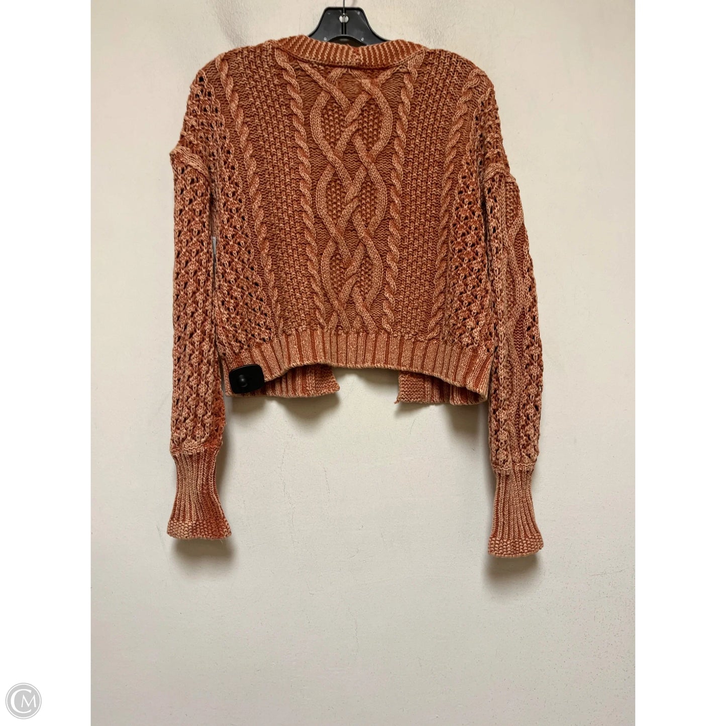 Sweater Cardigan By Pilcro In Orange, Size: S