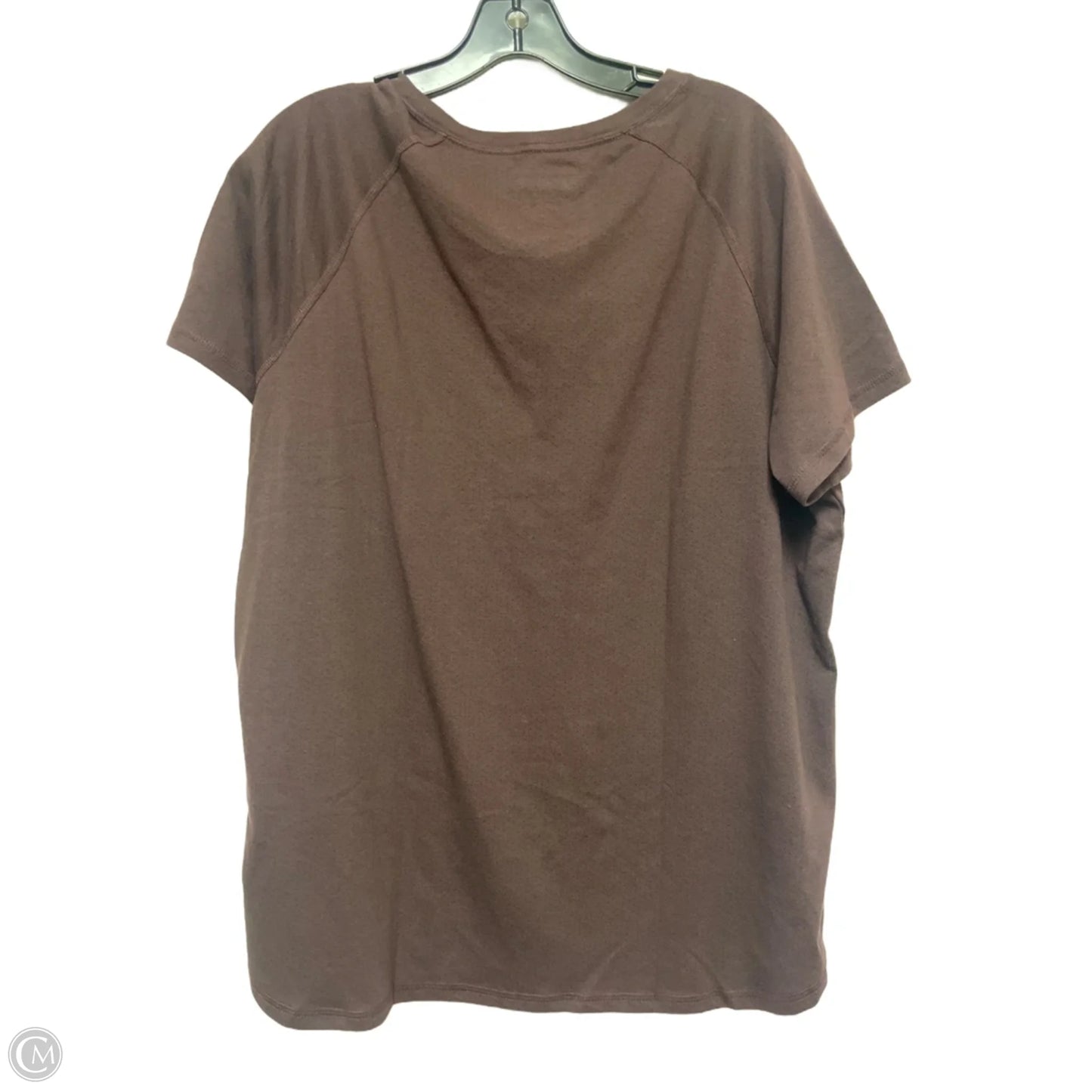 Athletic Top Short Sleeve By Carhartt In Brown, Size: Xl