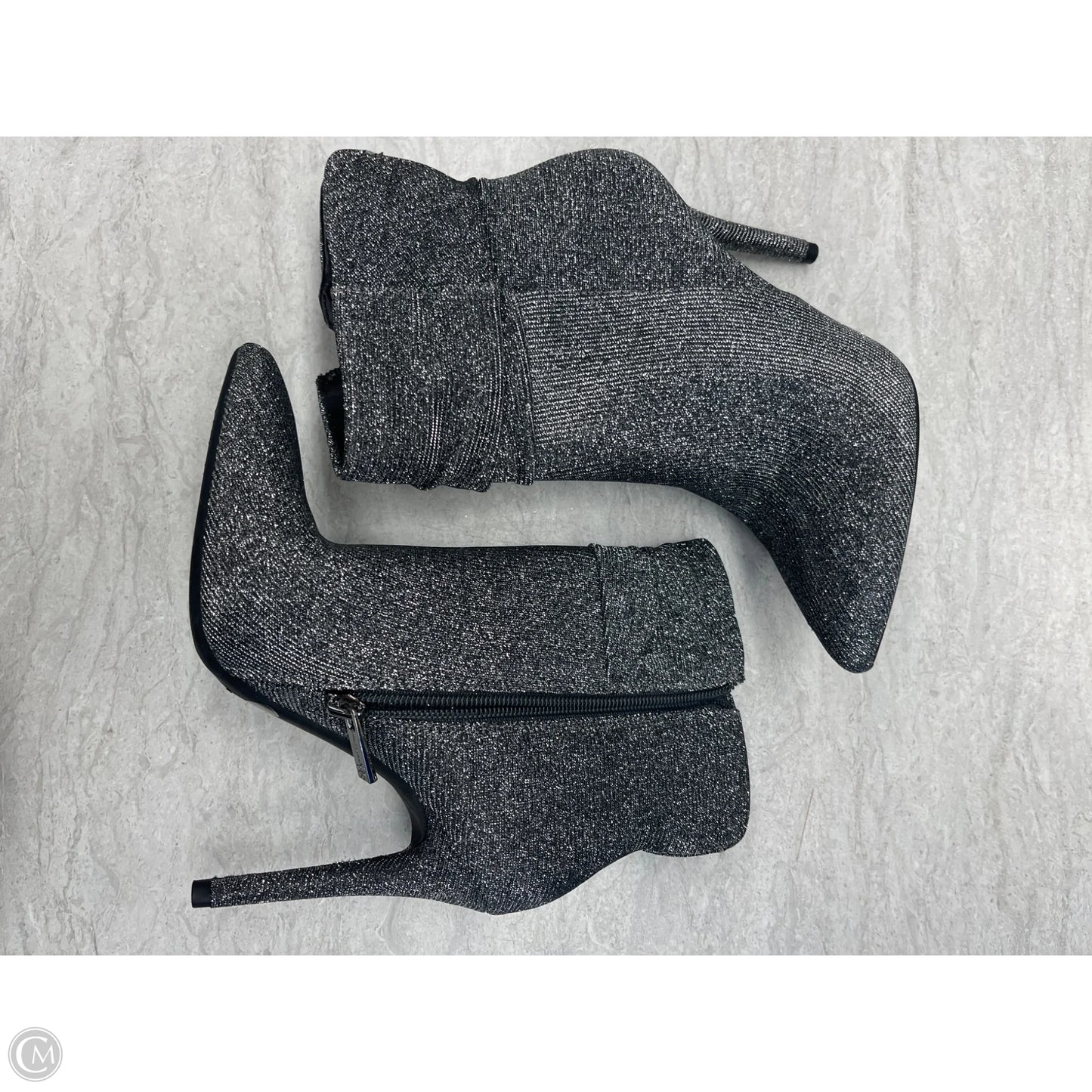 Boots Ankle Heels By Jessica Simpson In Silver, Size: 5