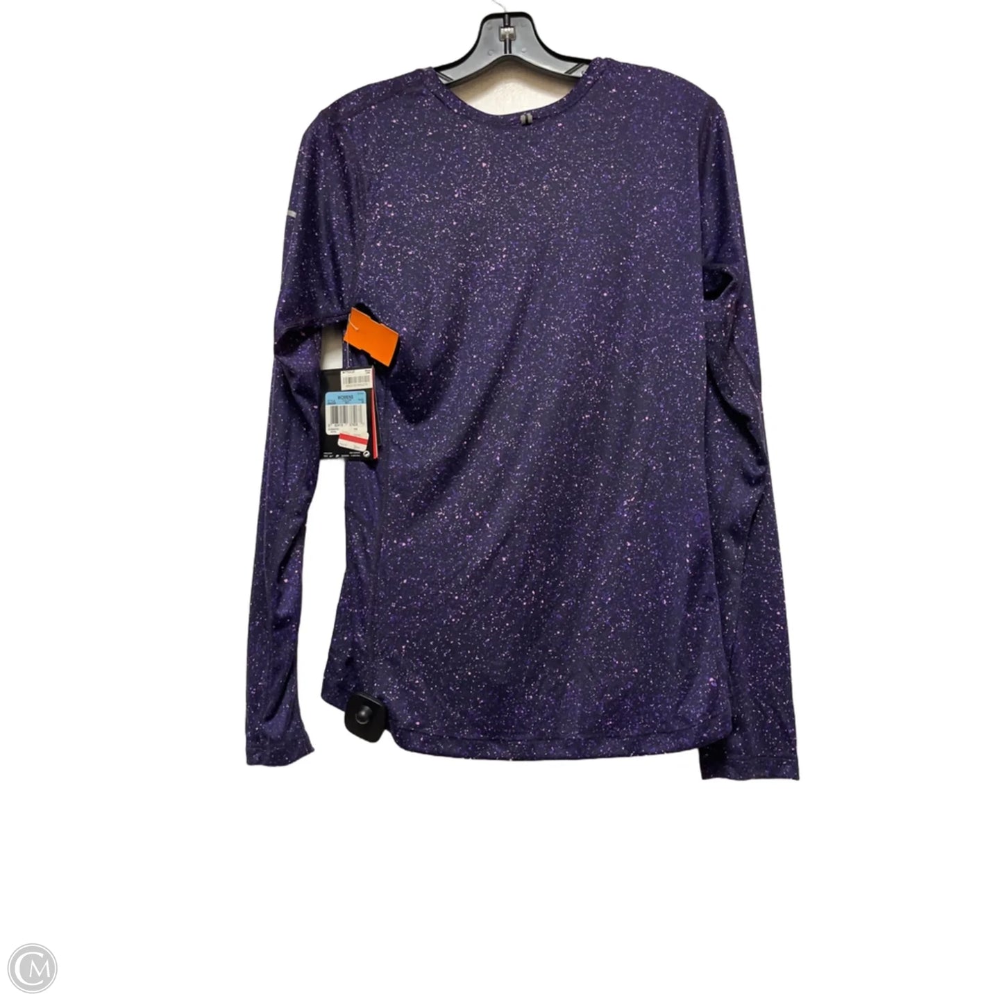 Athletic Top Long Sleeve Crewneck By Nike Apparel In Purple, Size: M