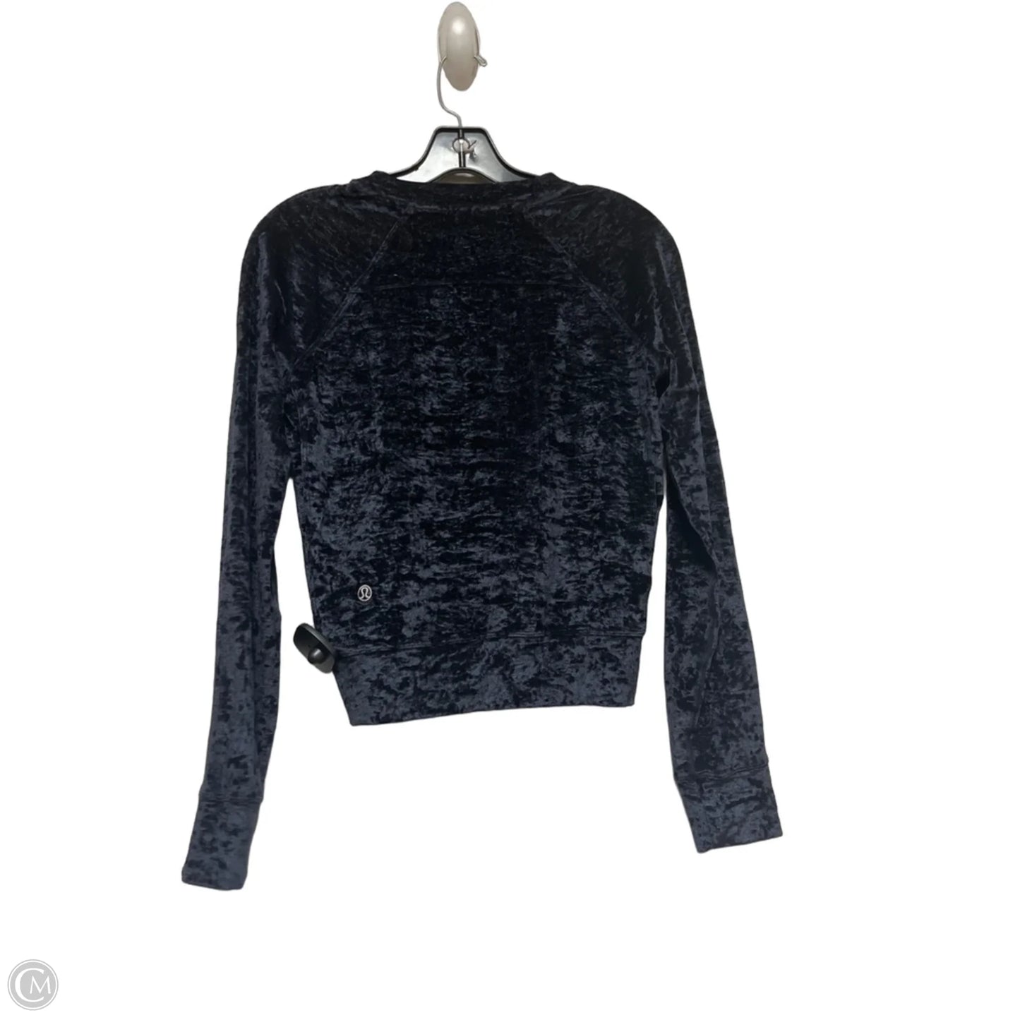 Athletic Top Long Sleeve Crewneck By Lululemon In Black, Size: M