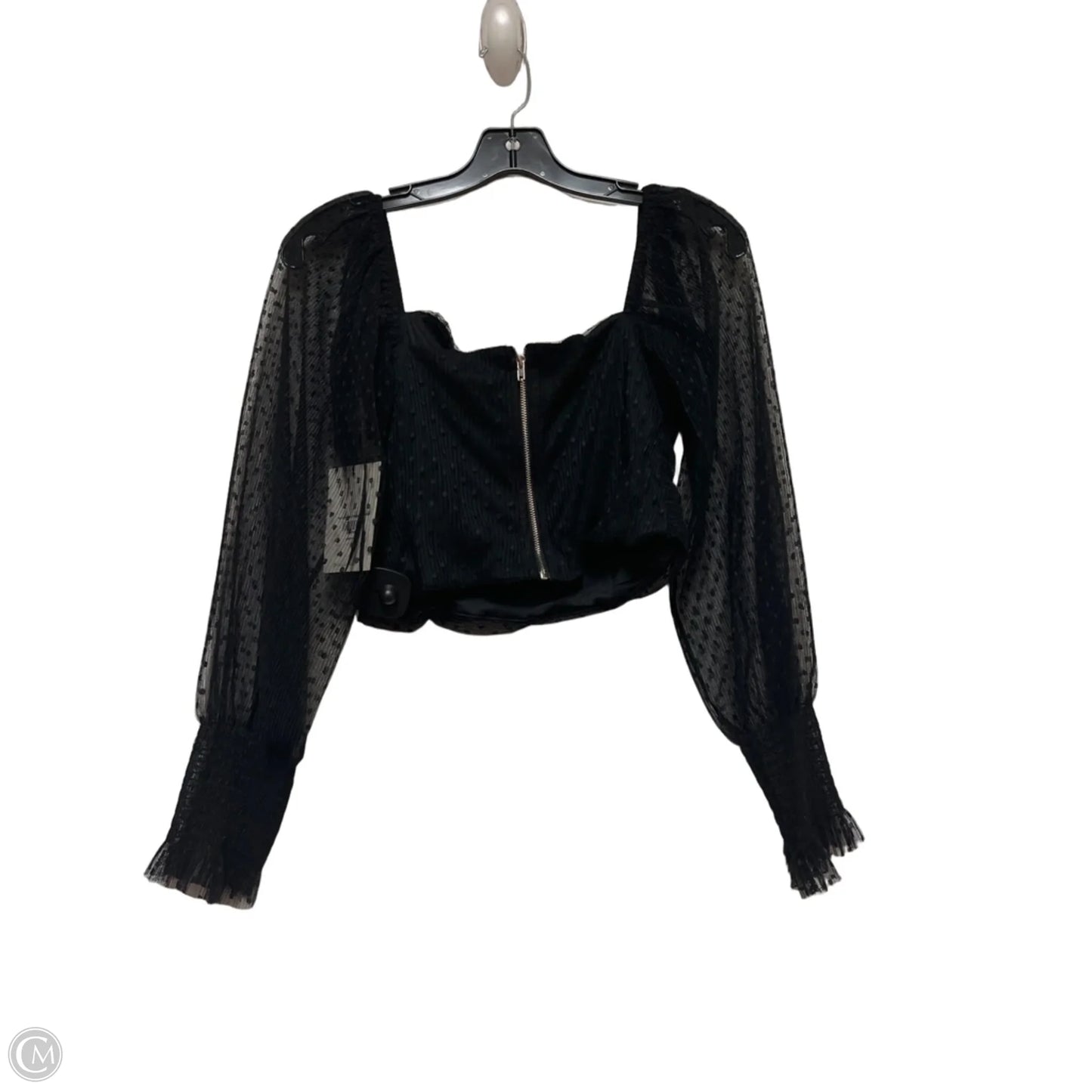 Top Long Sleeve By Hello Molly In Black, Size: S