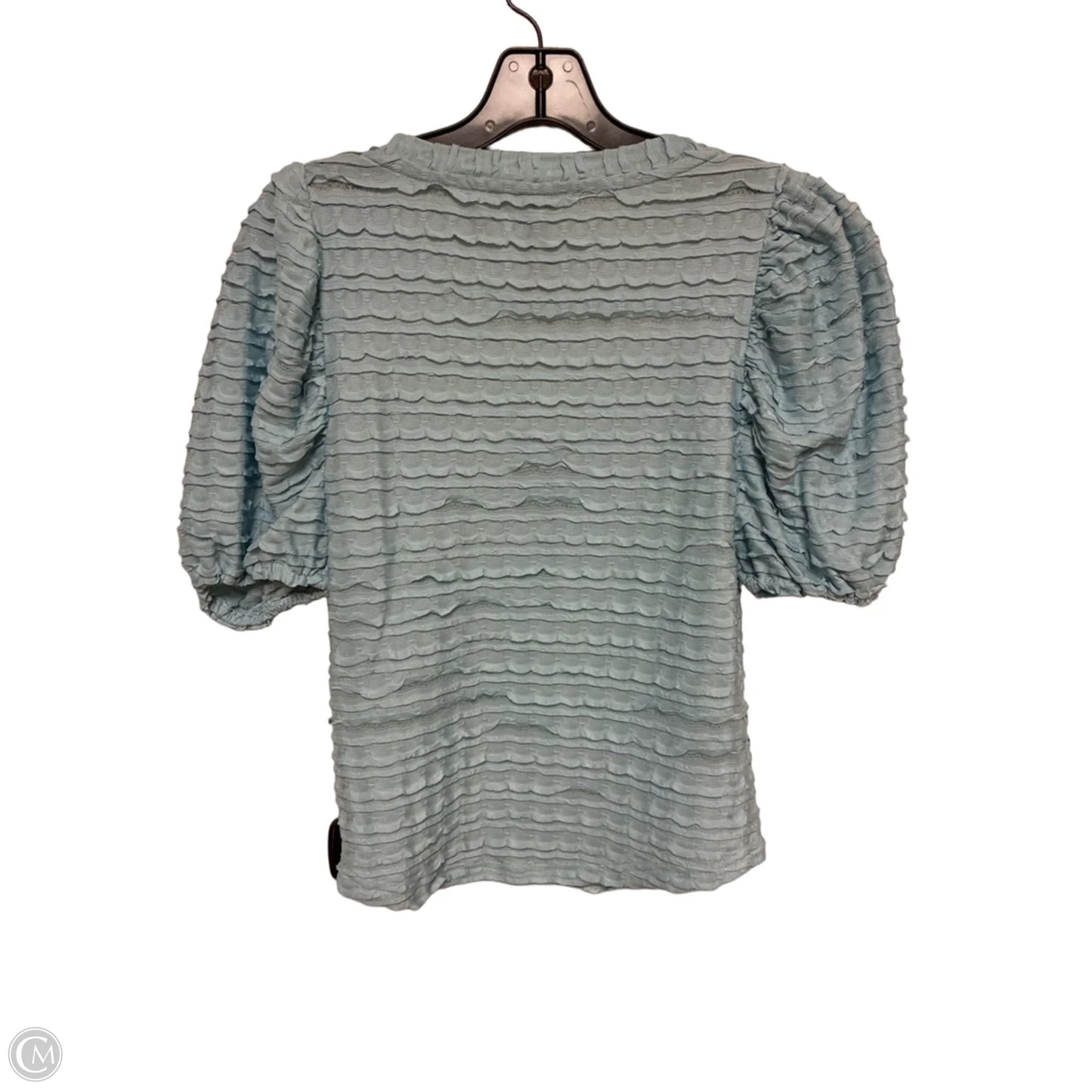 Top Short Sleeve By Anthropologie In Blue, Size: S