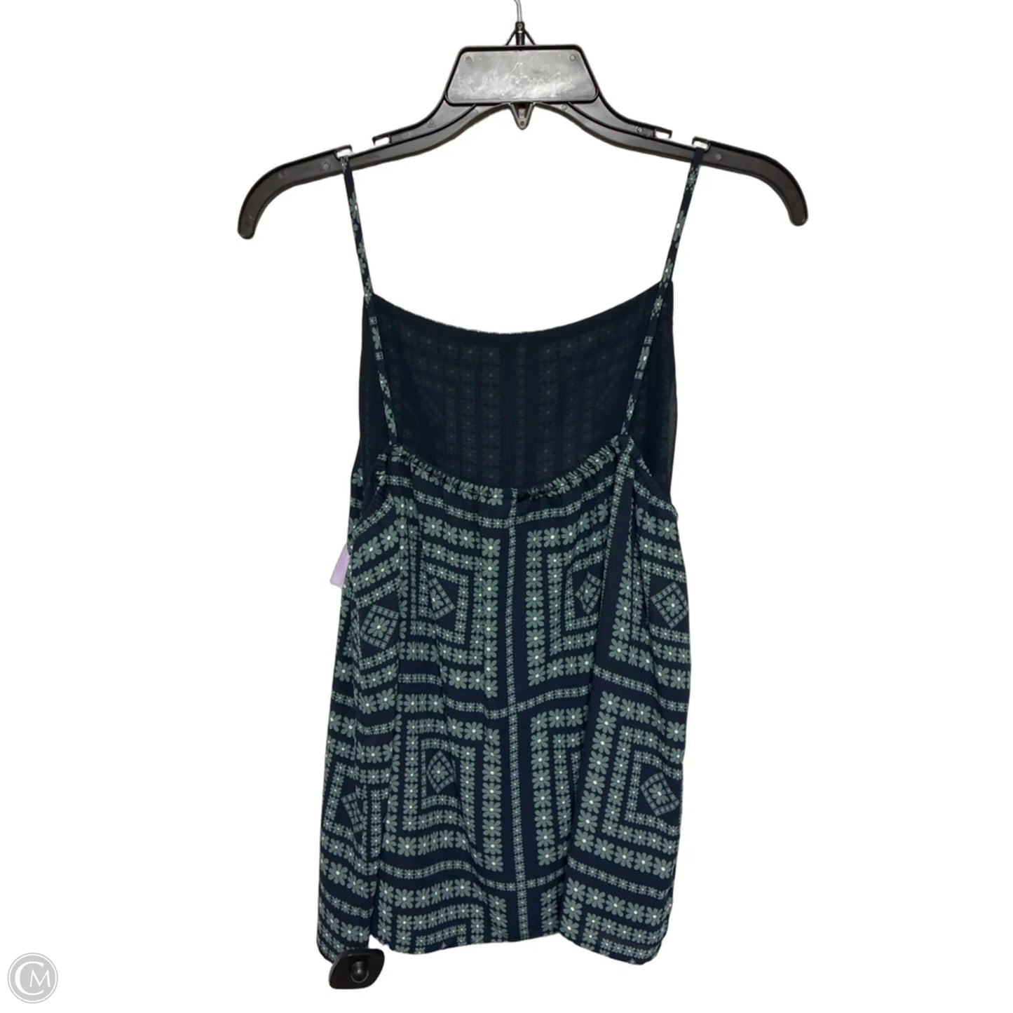 Top Sleeveless By Loft In Blue & Green, Size: S