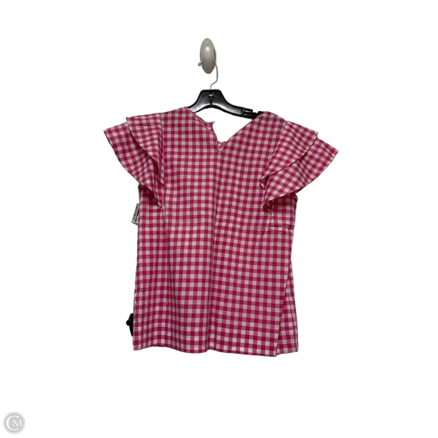 Top Short Sleeve By J. Crew In Checkered Pattern, Size: Xs