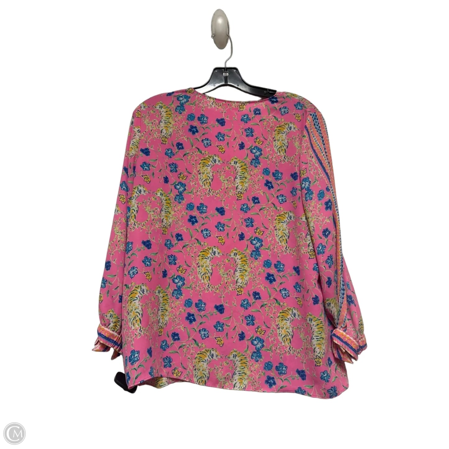 Top Long Sleeve Designer By Lilly Pulitzer In Floral Print, Size: M