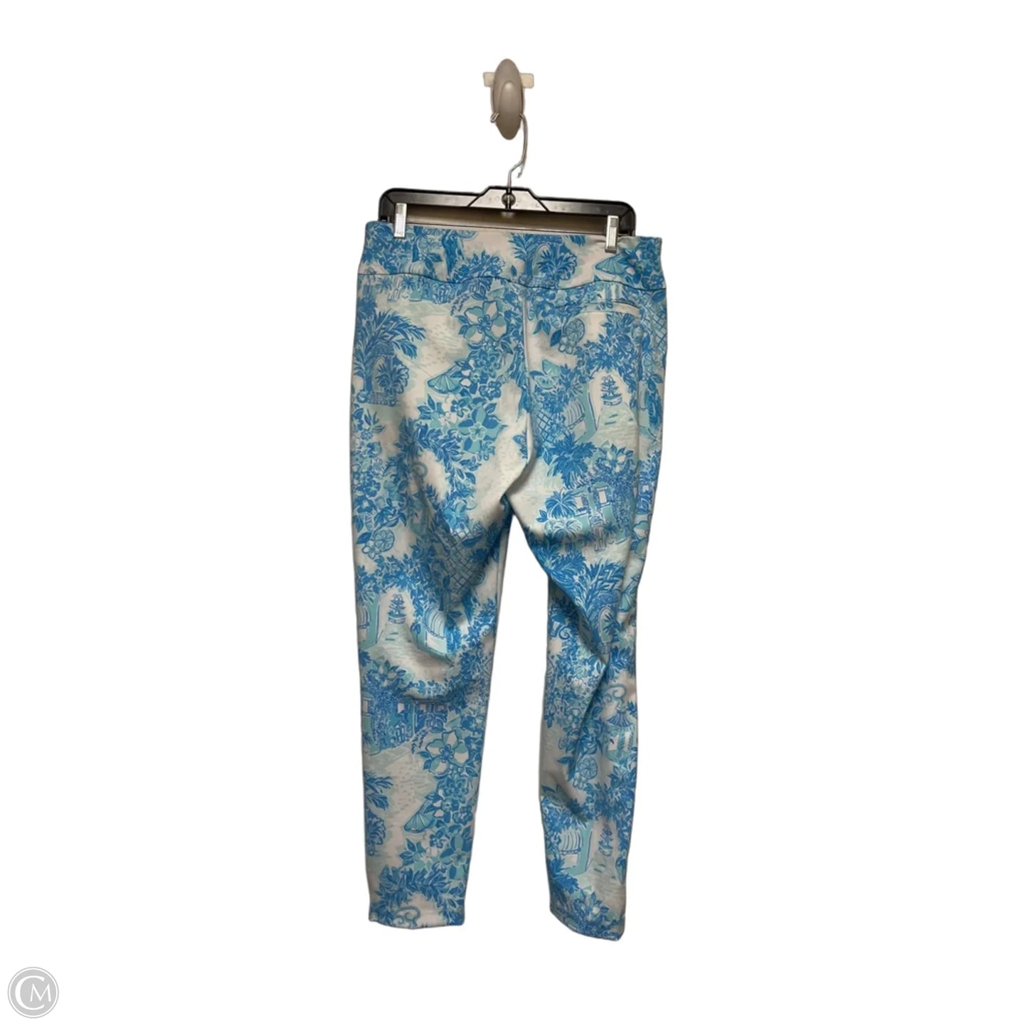 Pants Designer By Lilly Pulitzer In Blue & White, Size: 12