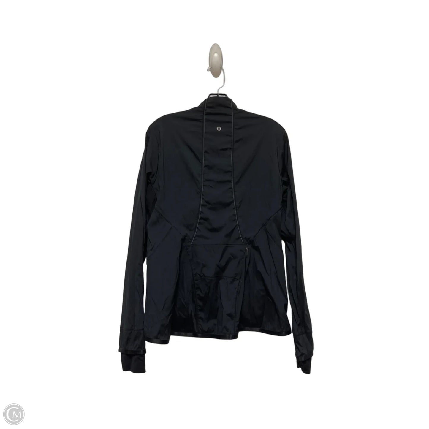 Athletic Jacket By Lululemon In Black, Size: 10