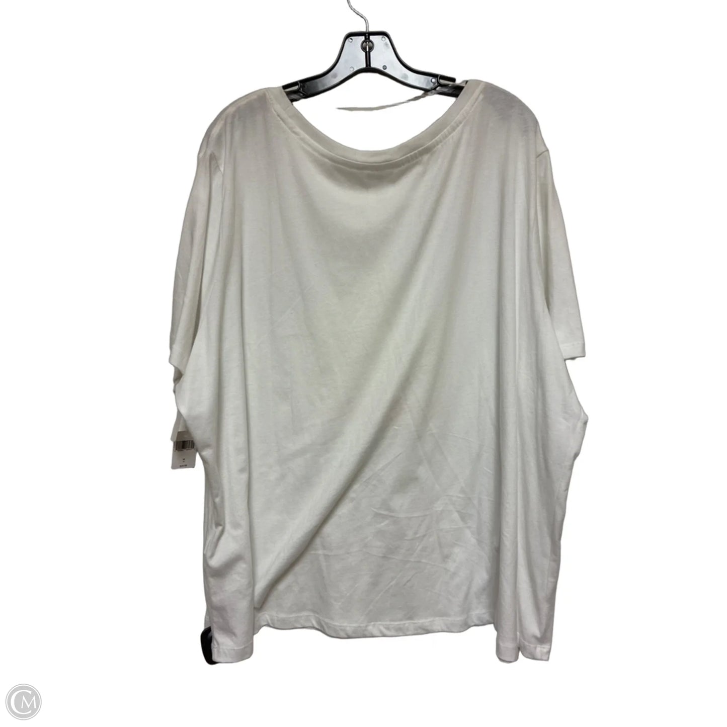 Top Short Sleeve Basic By Disney Store In Gold & White, Size: 3x