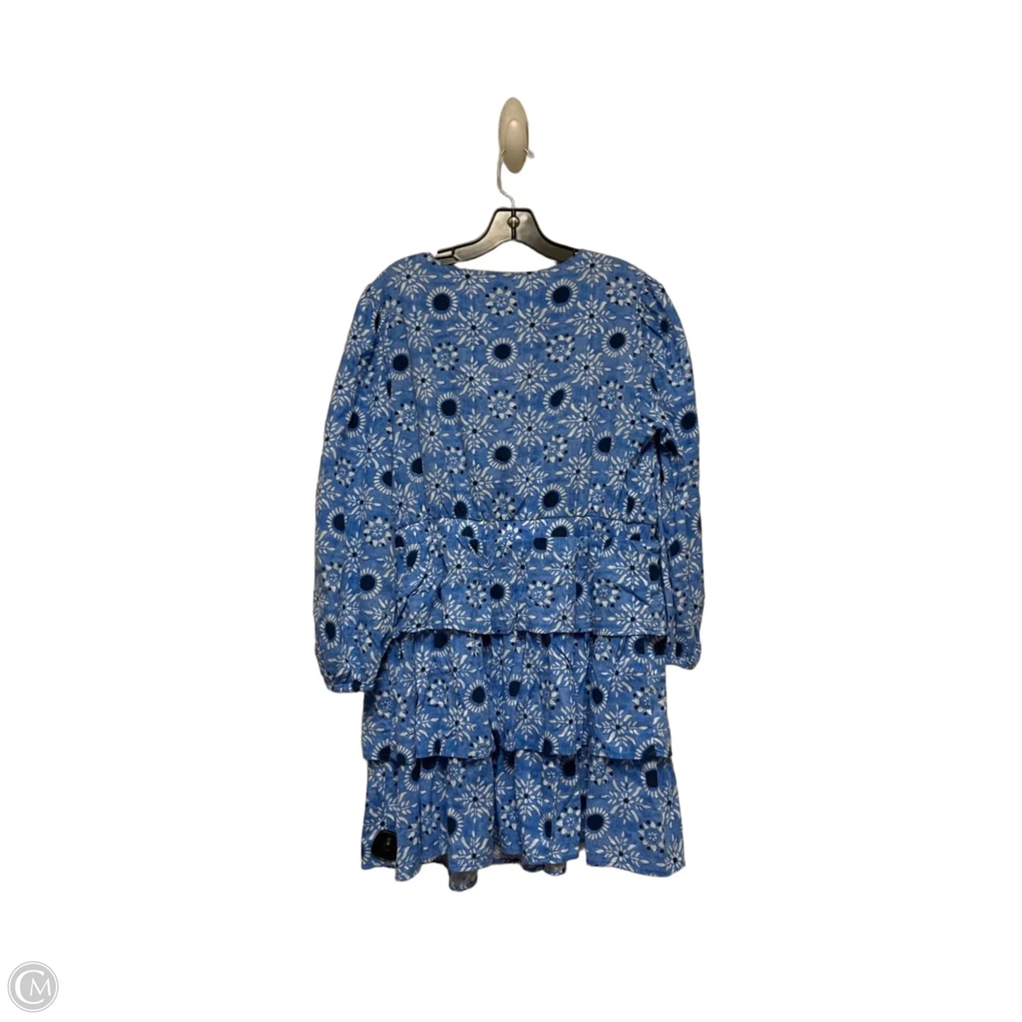 Dress Casual Short By Roller Rabbit In Blue & White, Size: L