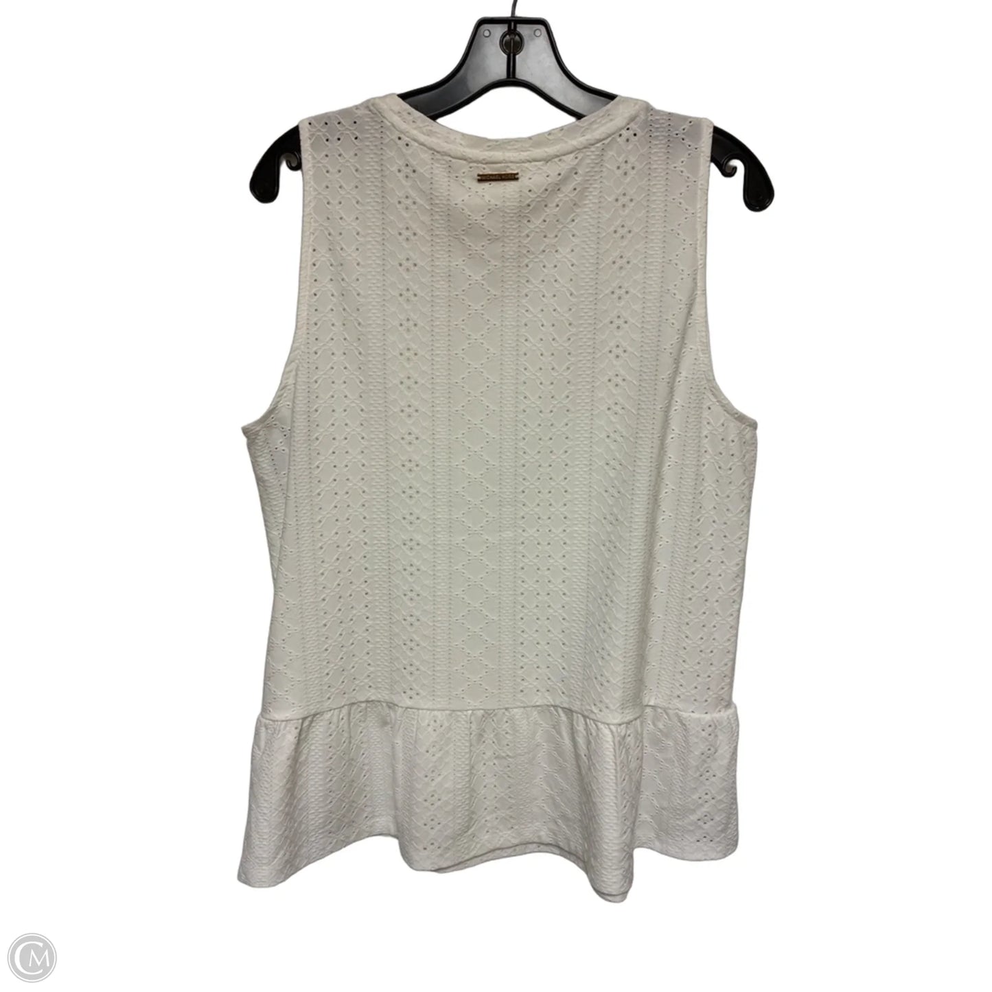 Top Sleeveless By Michael By Michael Kors In White, Size: L