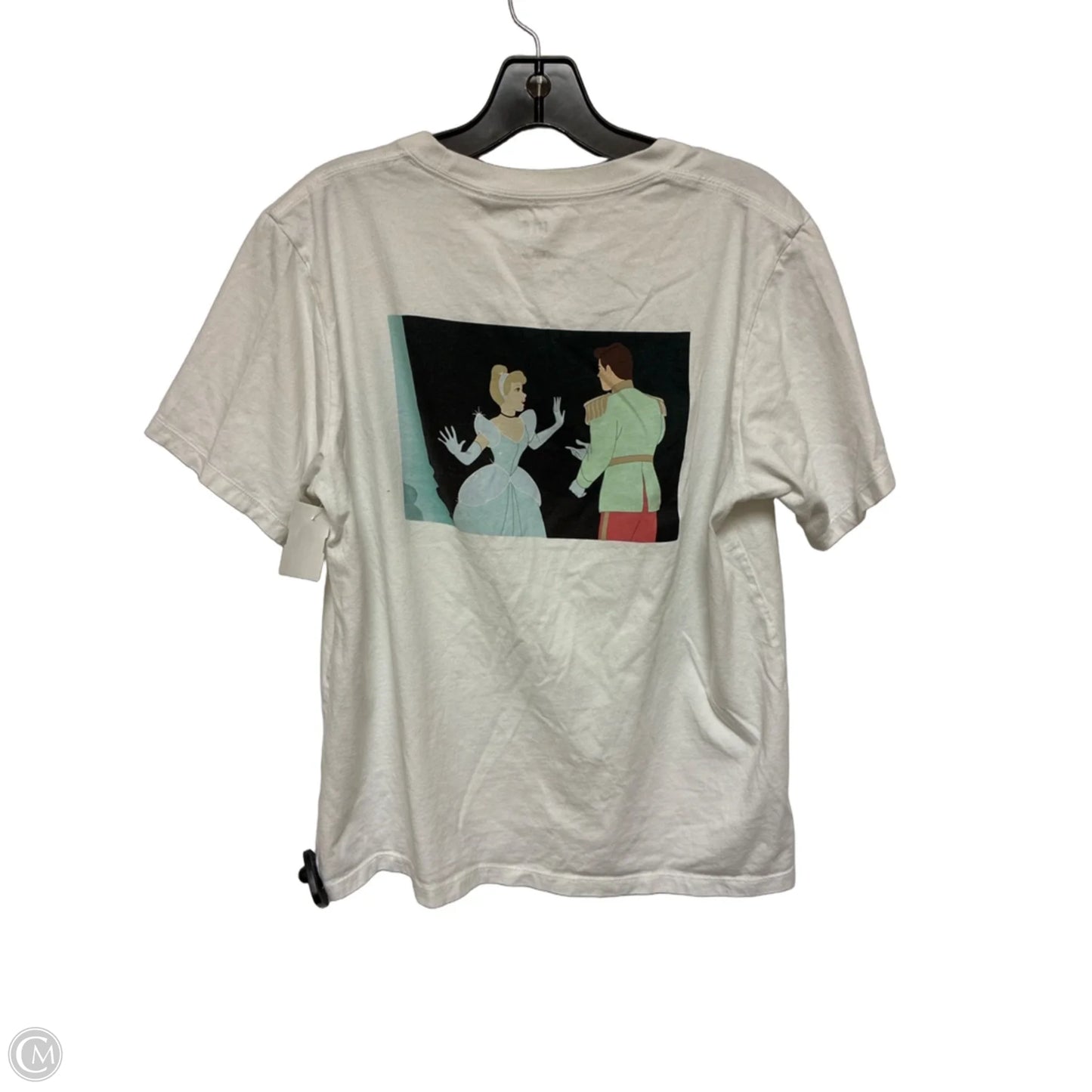 Top Short Sleeve By Uniqlo In White, Size: L