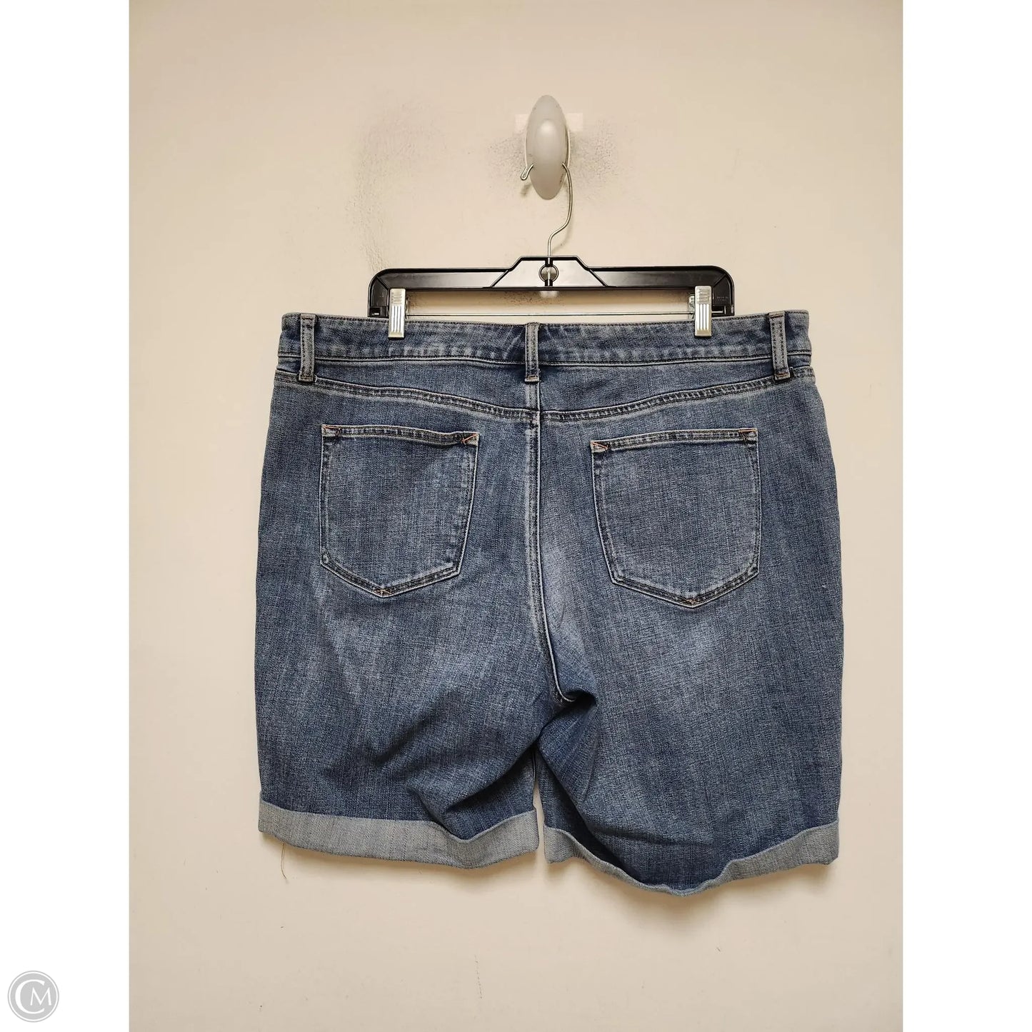 Shorts By Talbots In Blue Denim, Size: 16