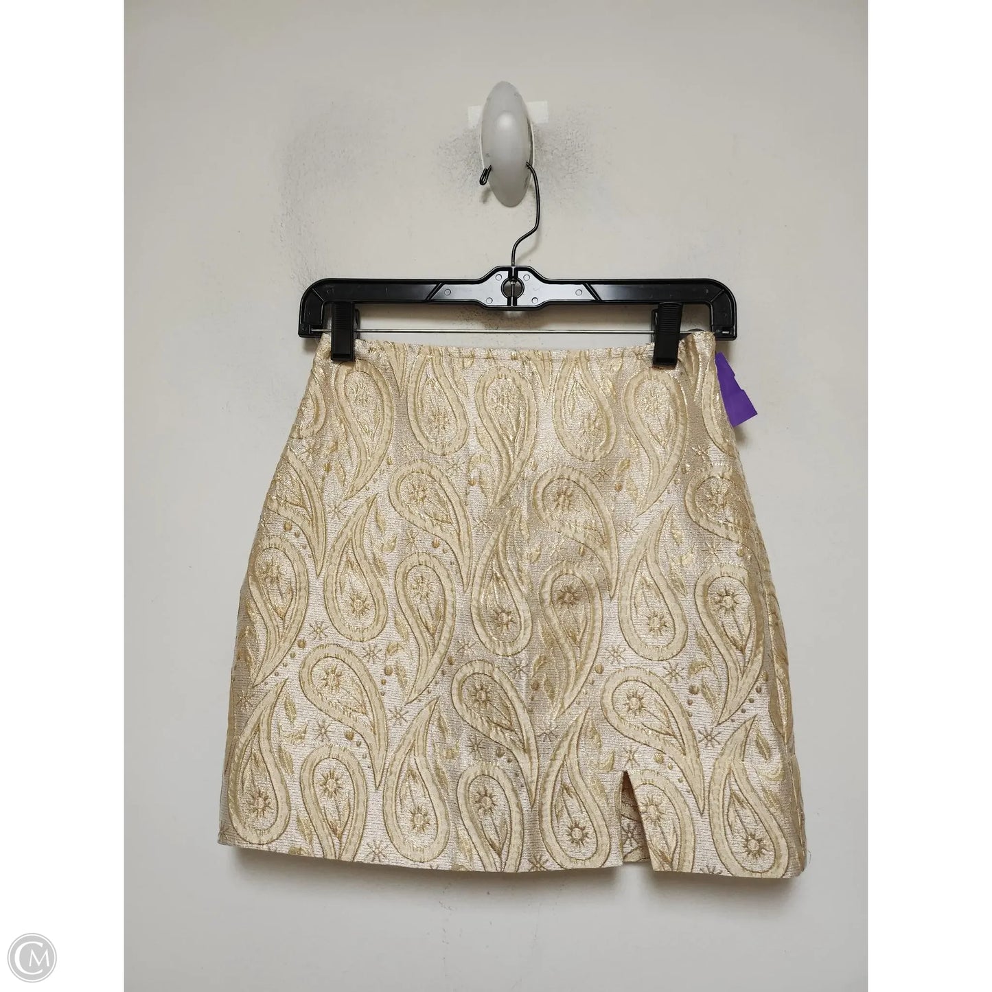 Skirt Mini & Short By Mi Ami In Gold, Size: Xs
