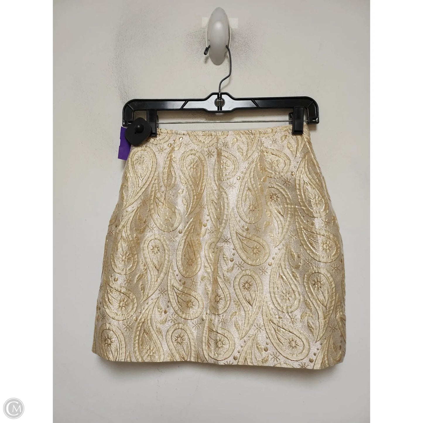 Skirt Mini & Short By Mi Ami In Gold, Size: Xs