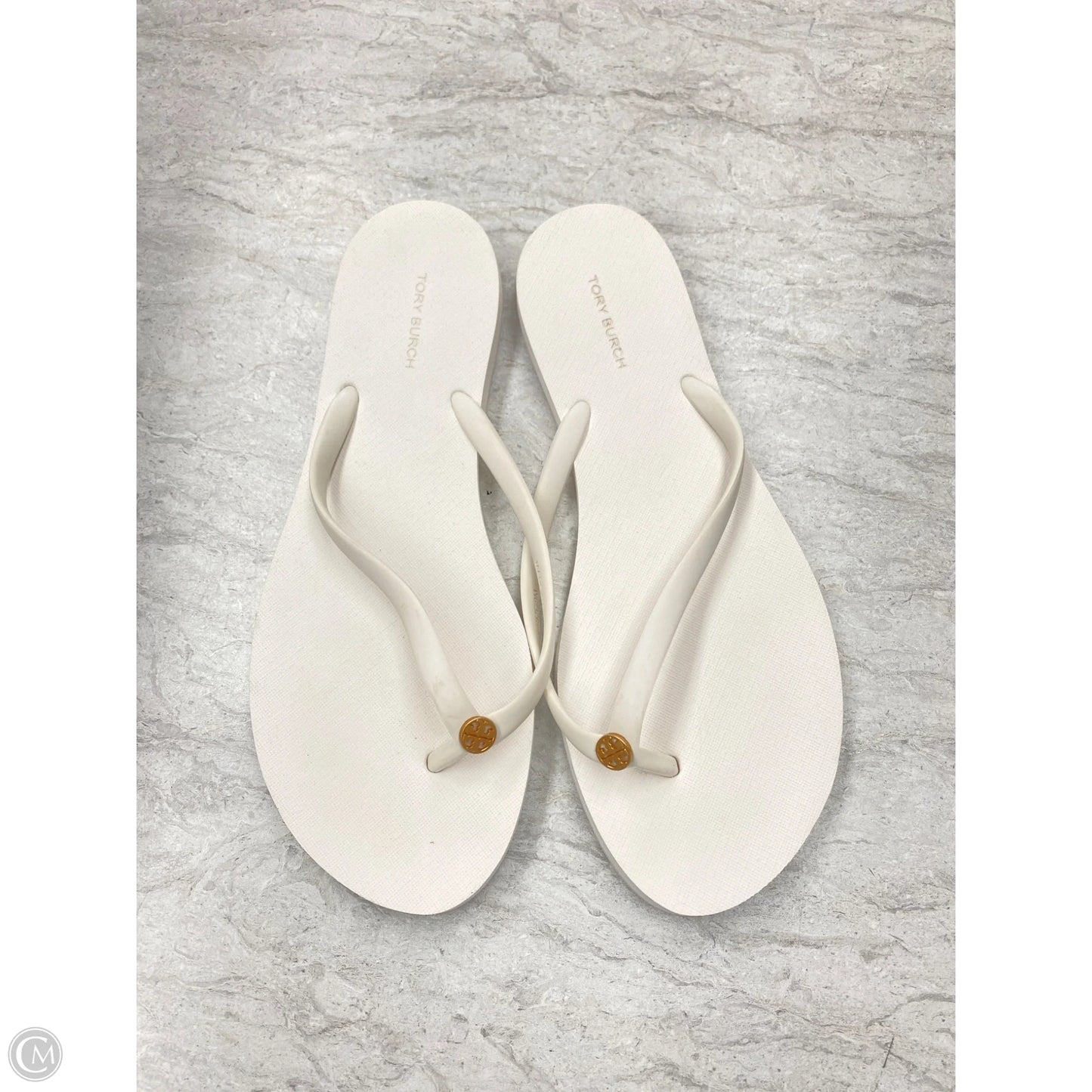 Sandals Designer By Tory Burch In White, Size: 9