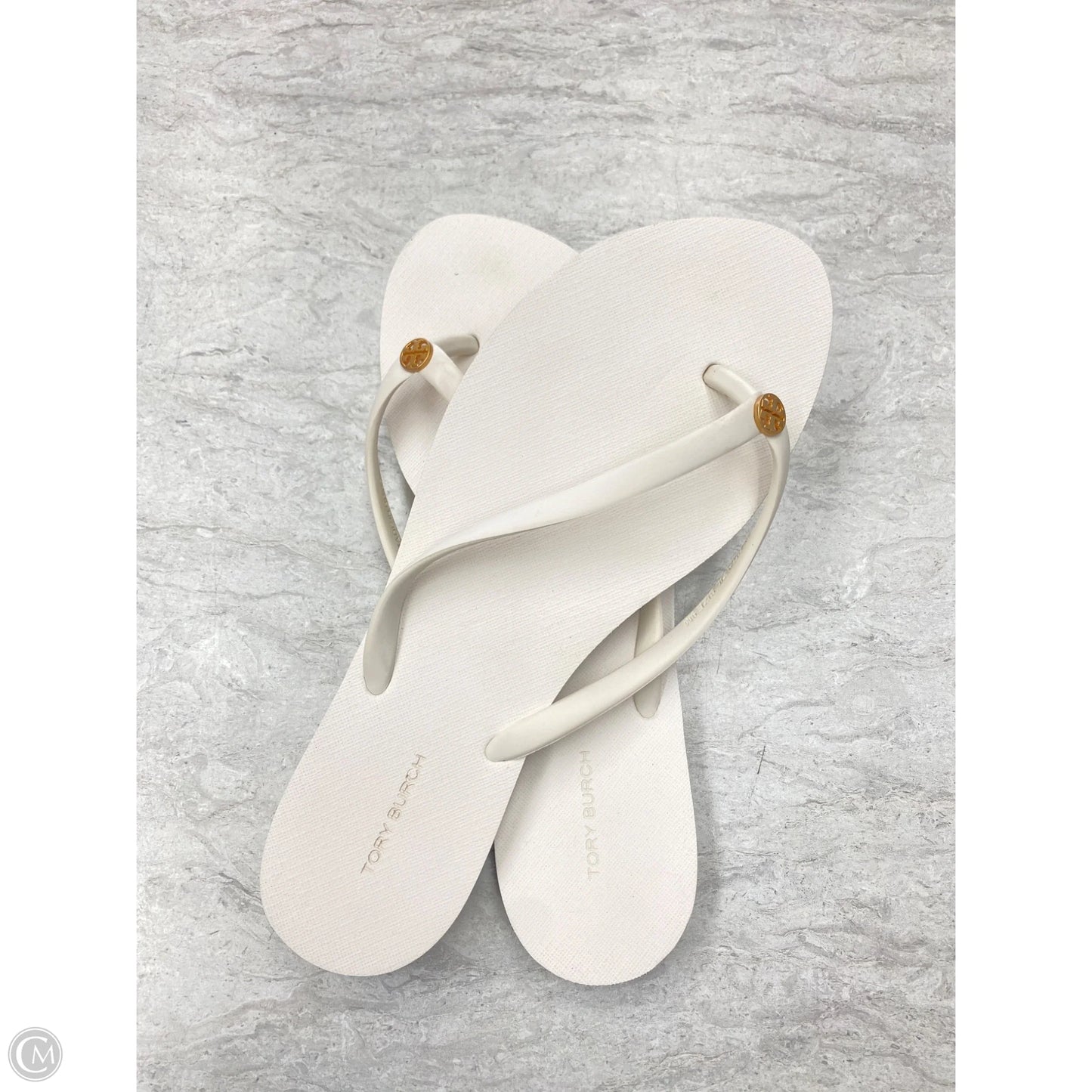 Sandals Designer By Tory Burch In White, Size: 9