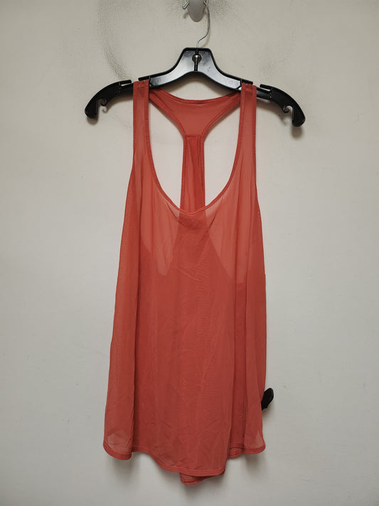 Athletic Tank Top By Lululemon In Orange, Size: L