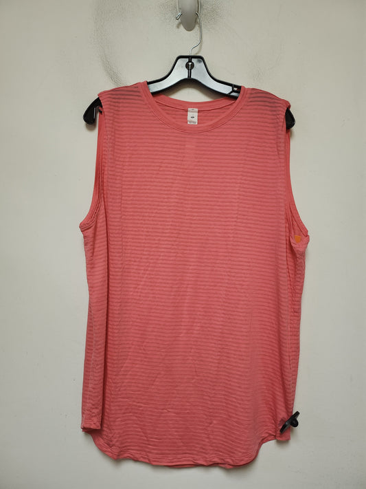 Athletic Tank Top By Lululemon In Pink, Size: L