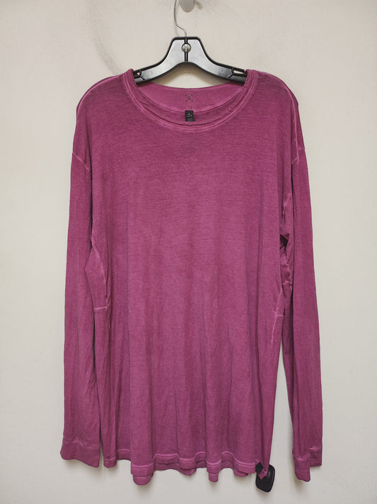 Athletic Top Long Sleeve Crewneck By Lululemon In Pink, Size: M