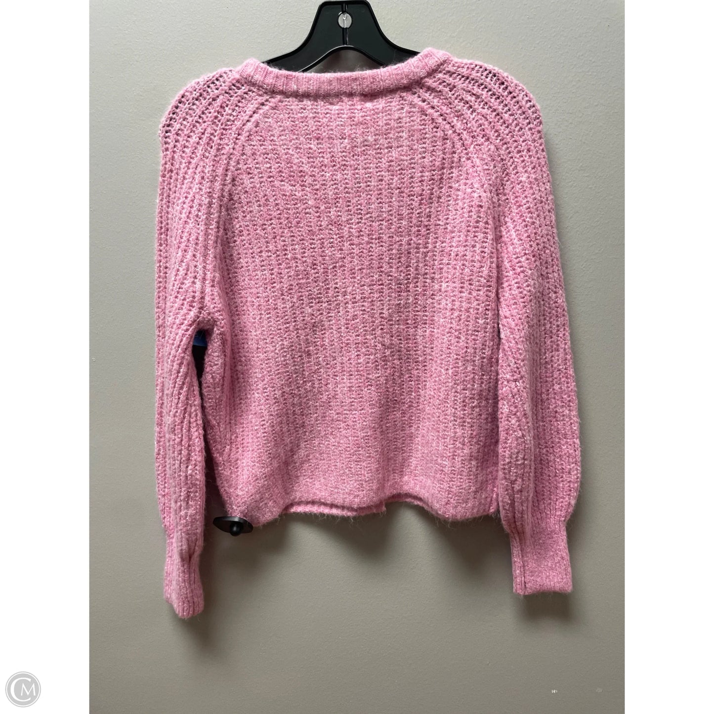 Sweater Cardigan By Clothes Mentor In Pink, Size: S