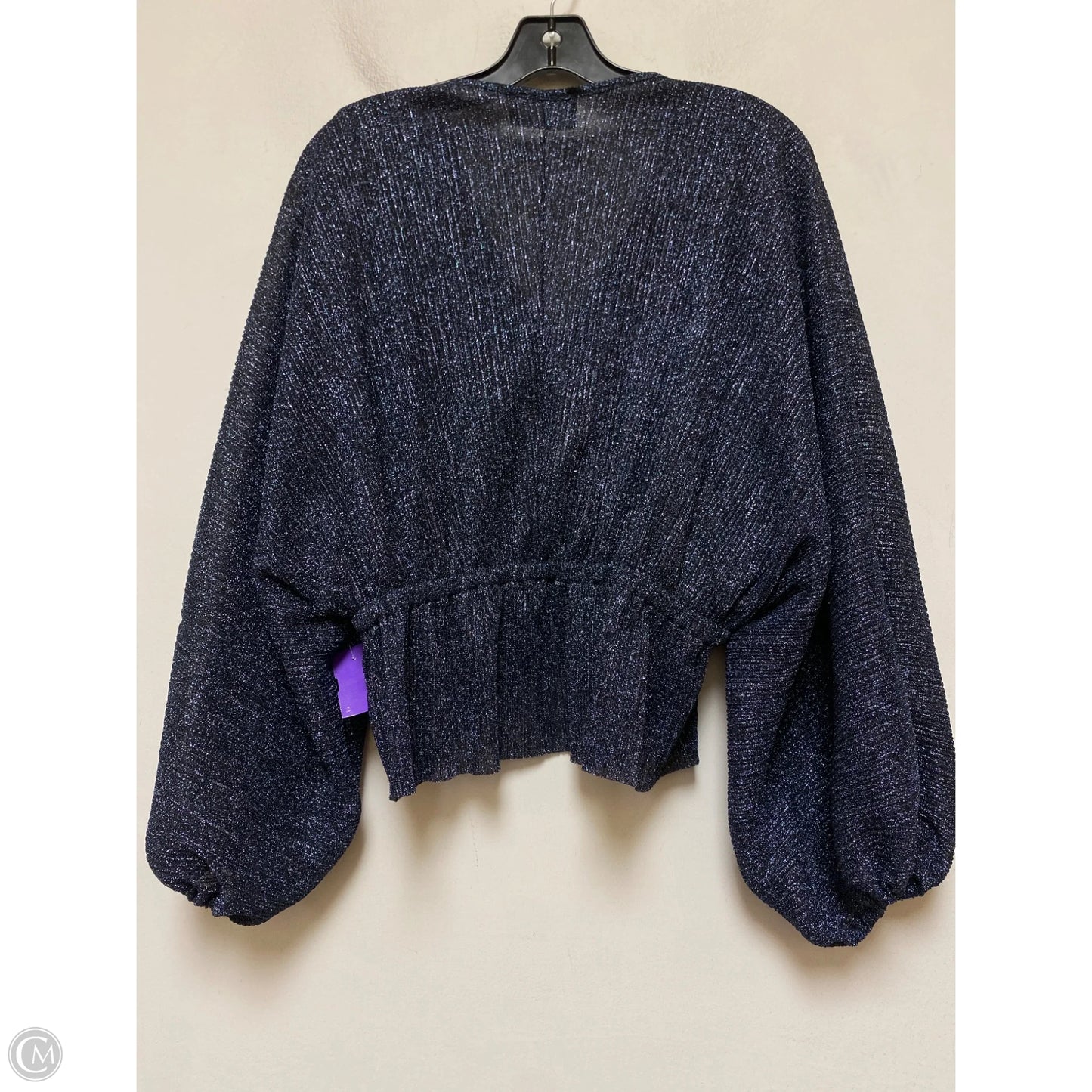 Top Short Sleeve By Clothes Mentor In Black & Blue, Size: L