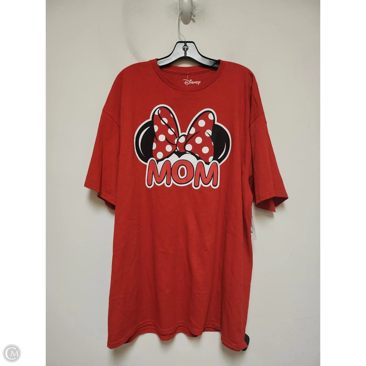 Top Short Sleeve By Walt Disney In Red, Size: 2x