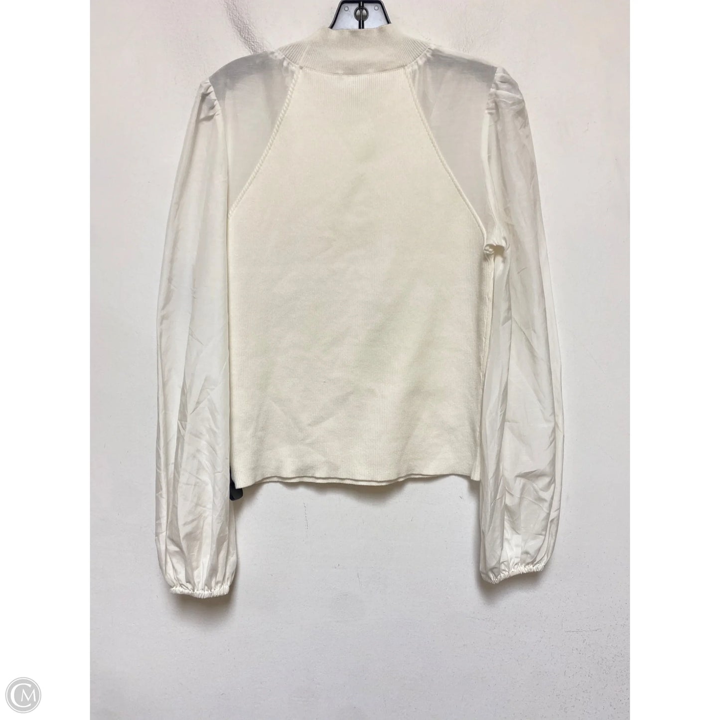 Top Long Sleeve Designer By All Saints In White, Size: L