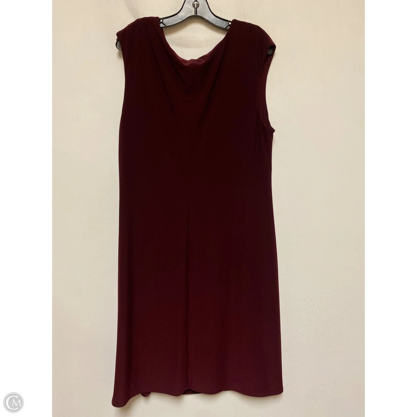 Dress Casual Midi By Lauren By Ralph Lauren In Maroon, Size: 2x