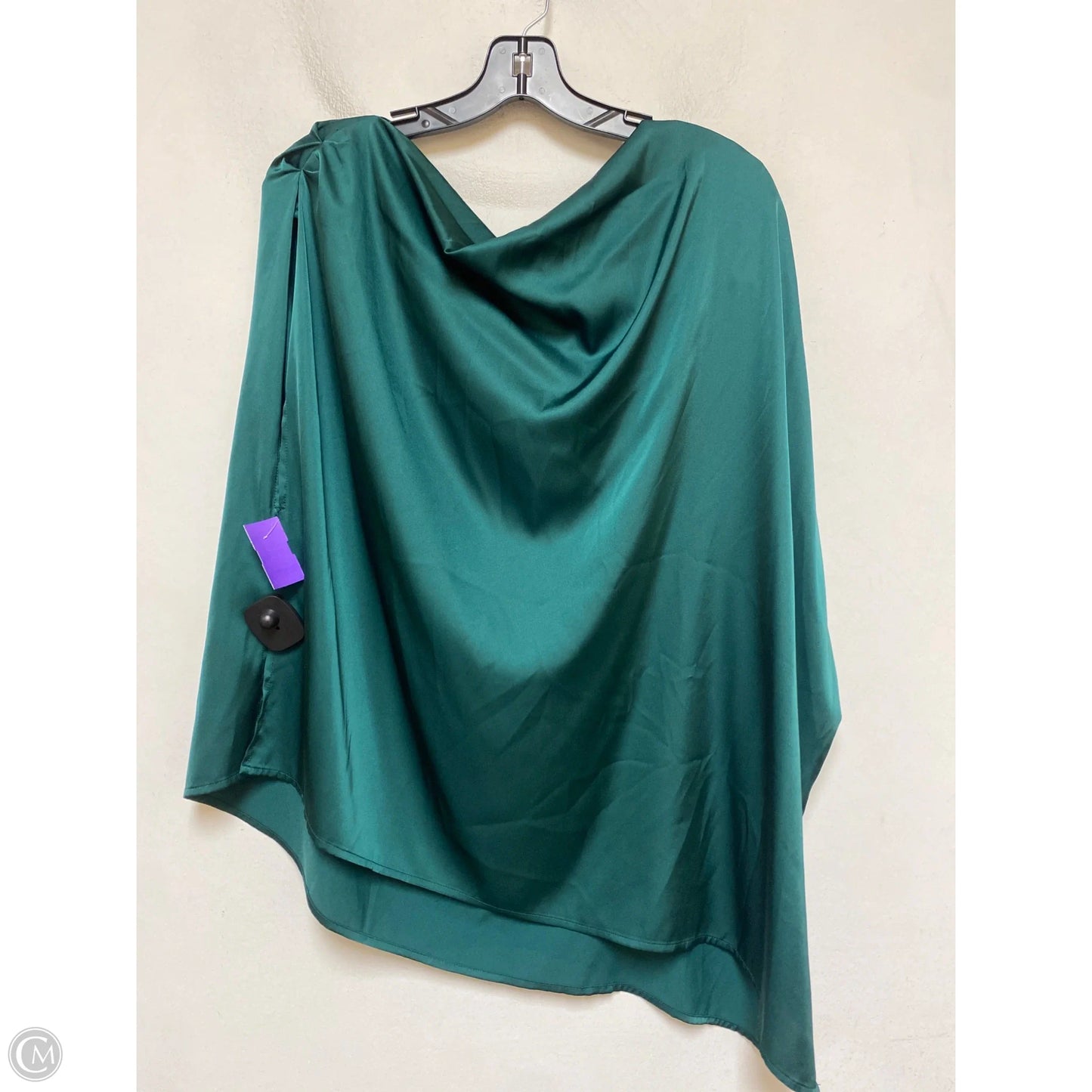 Top Short Sleeve Basic By Eloquii In Green, Size: 2x