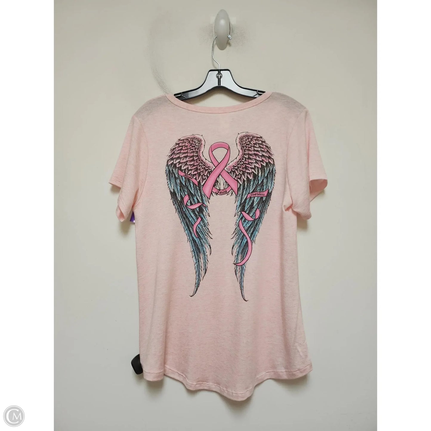 Top Short Sleeve Basic By Clothes Mentor In Pink, Size: Xl