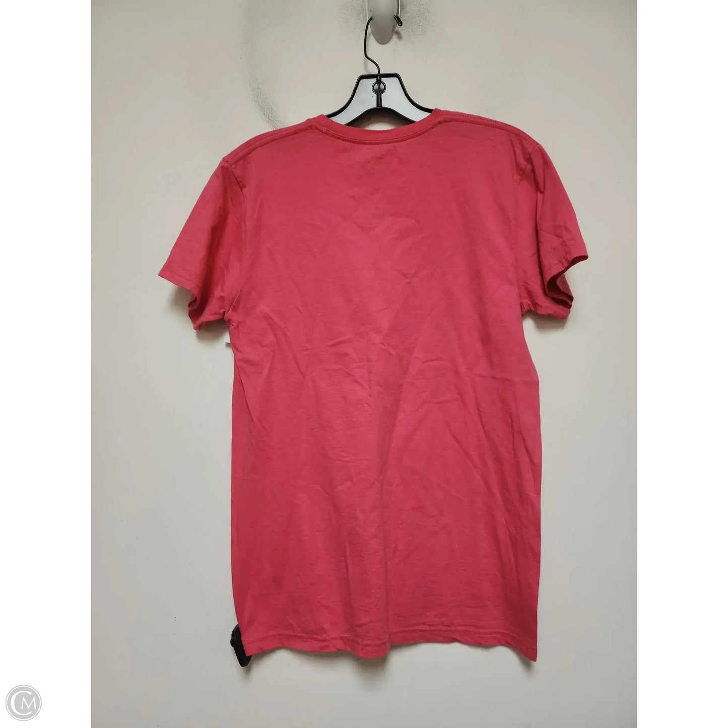 Top Short Sleeve Basic By Walt Disney In Pink & Purple, Size: S