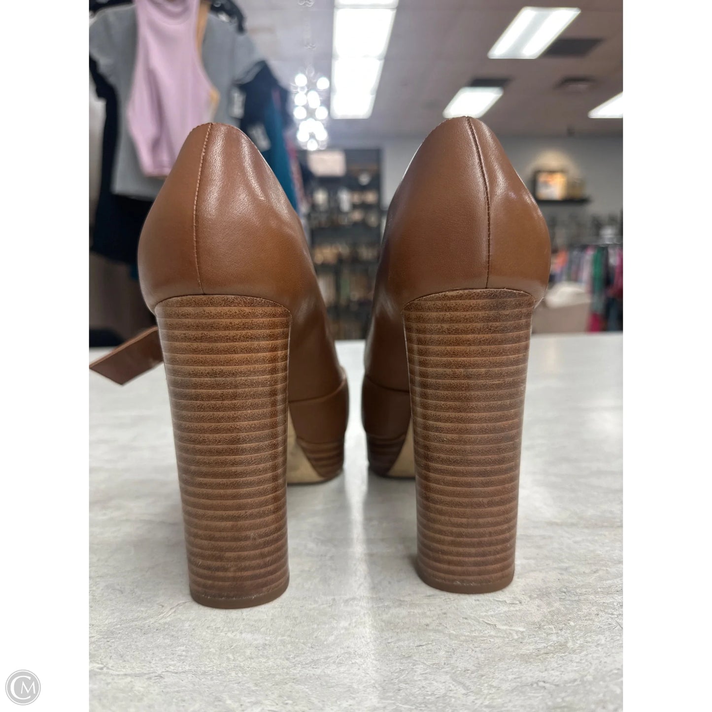 Shoes Heels Block By Michael By Michael Kors In Brown, Size: 8.5